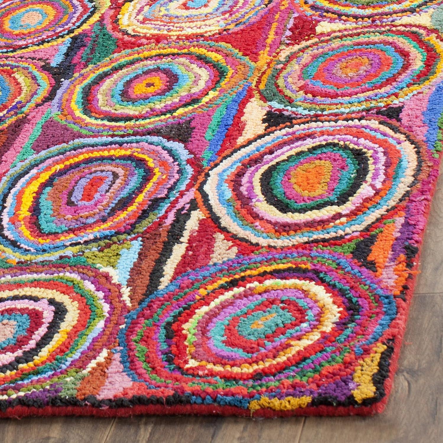 Nantucket NAN143 Hand Tufted Indoor Accent Rug - Pink/Multi - 2'x3' - Safavieh.