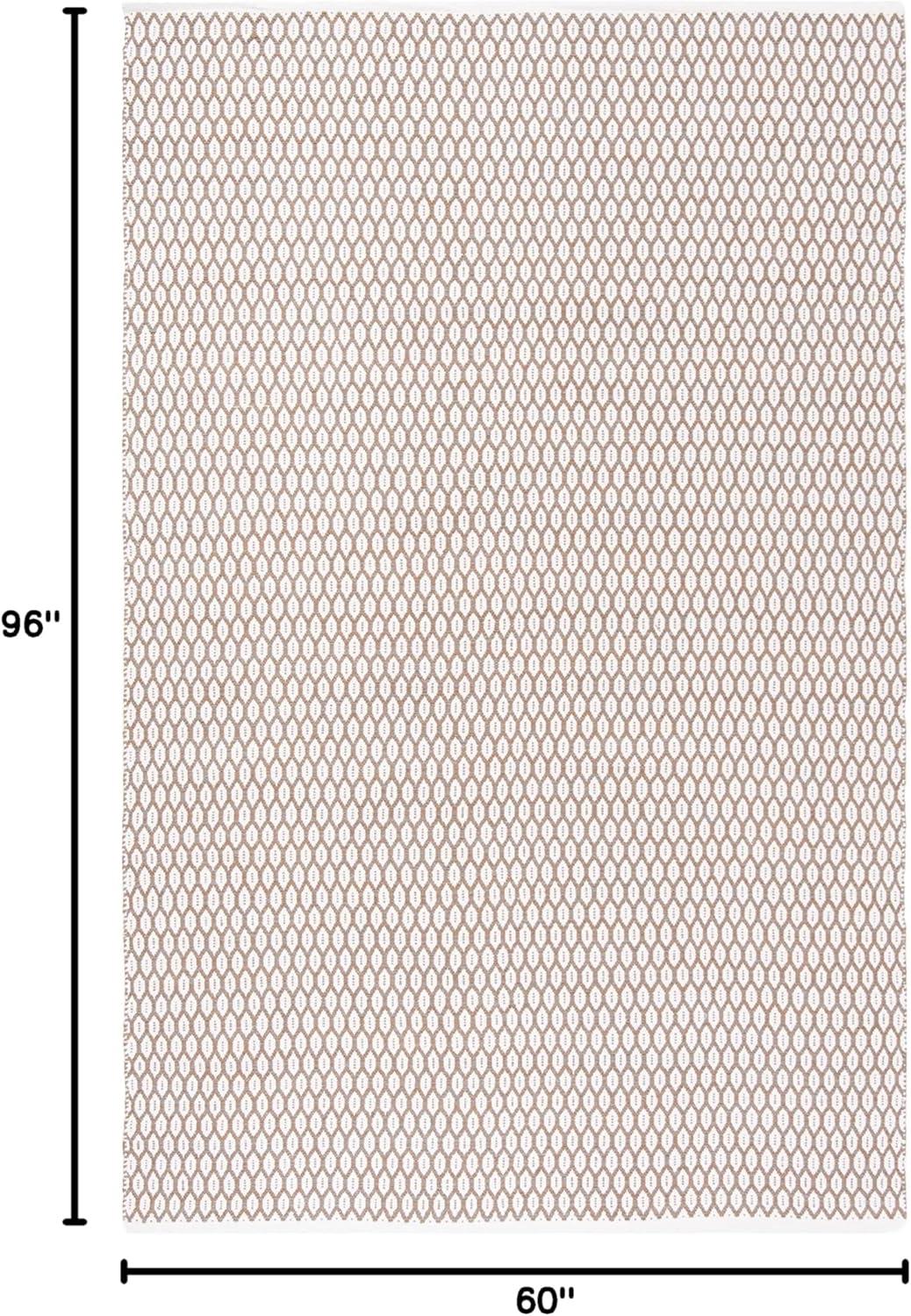 Montauk MTK608 Hand Woven Indoor Area Rug - Beige/Ivory - 5'x8' - Safavieh