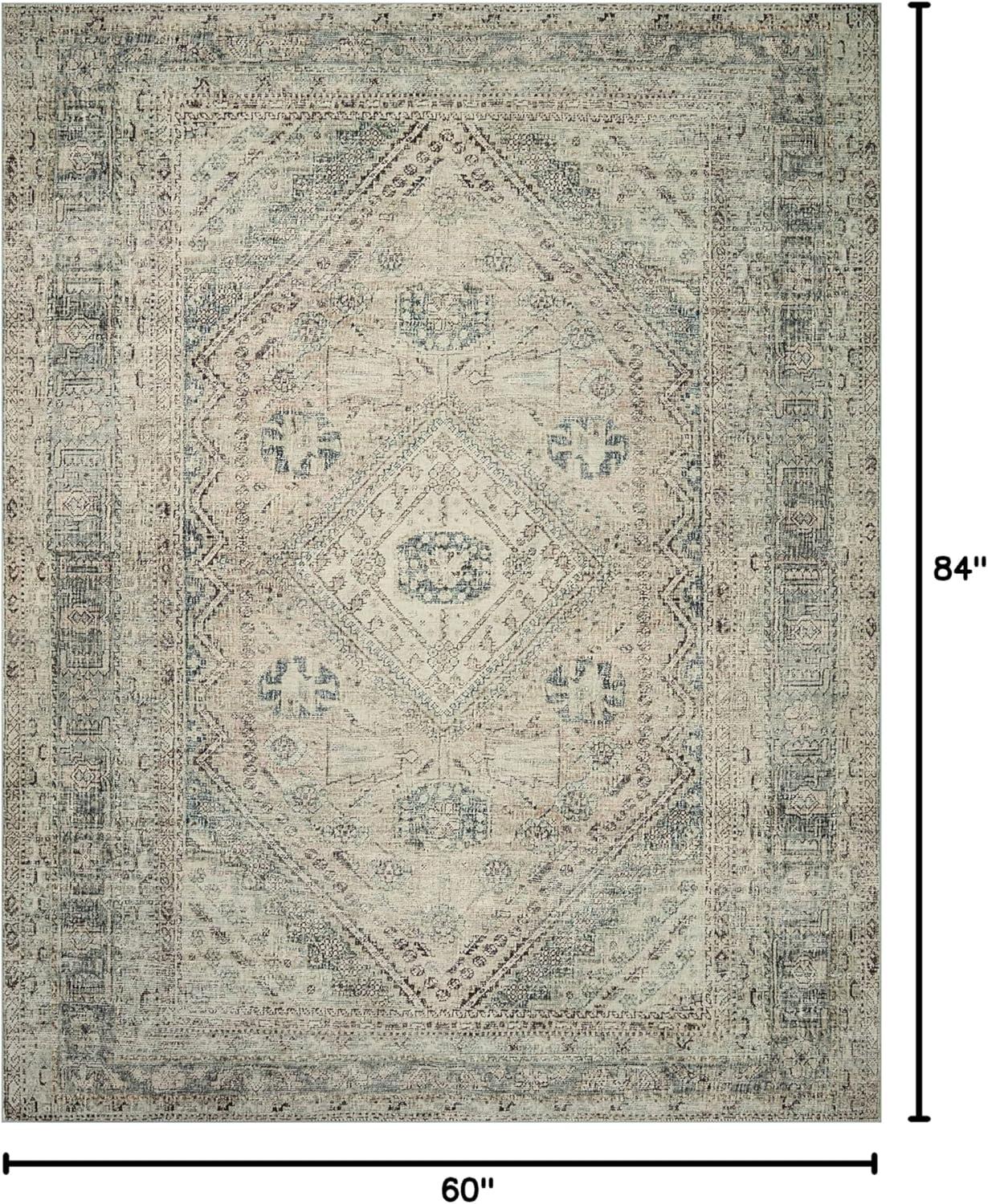 Magnolia Home By Joanna Gaines X Loloi Sinclair Machine Washable Natural / Sage Area Rug