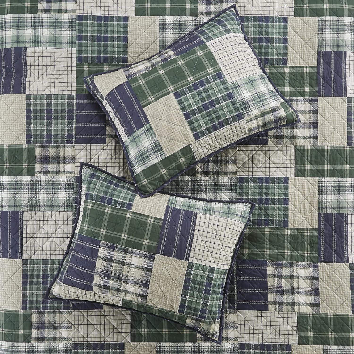 Timber 3 Piece Reversible Printed Quilt Set