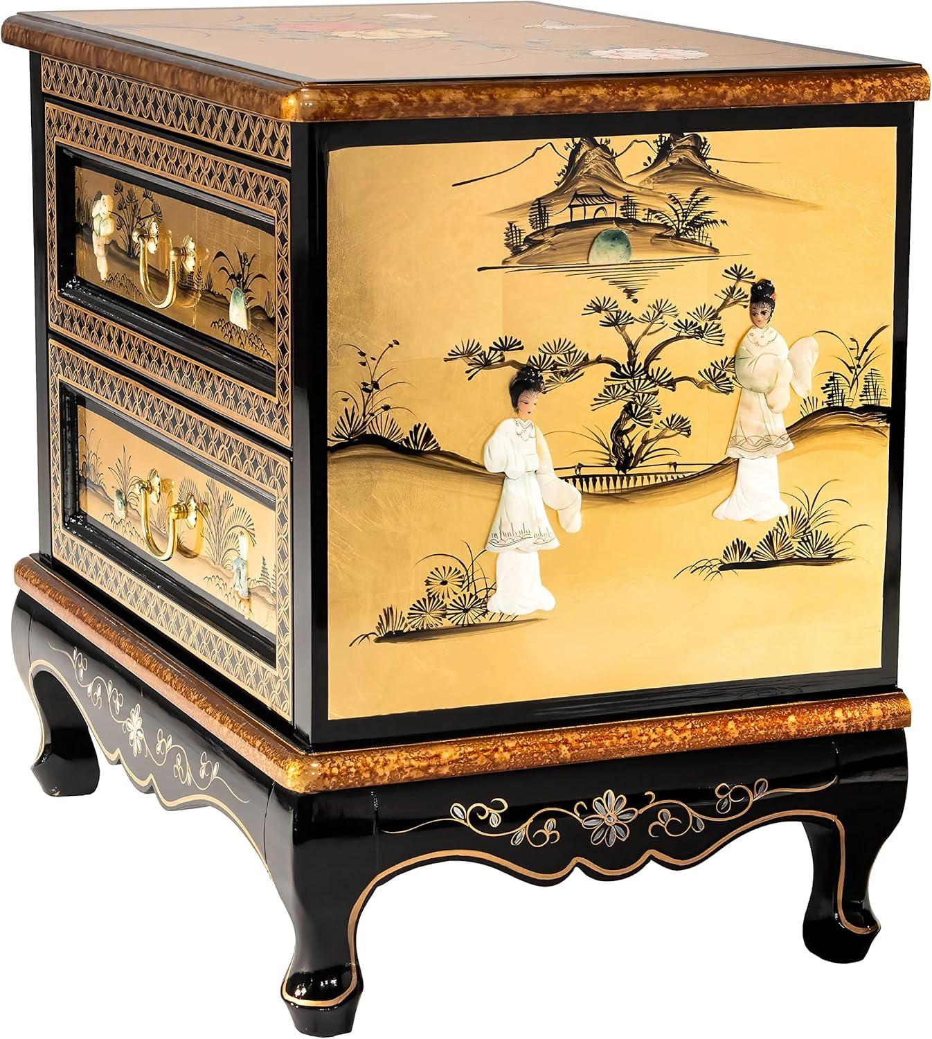 Bloomsbury Market Abigaelle Solid Wood Accent Chest