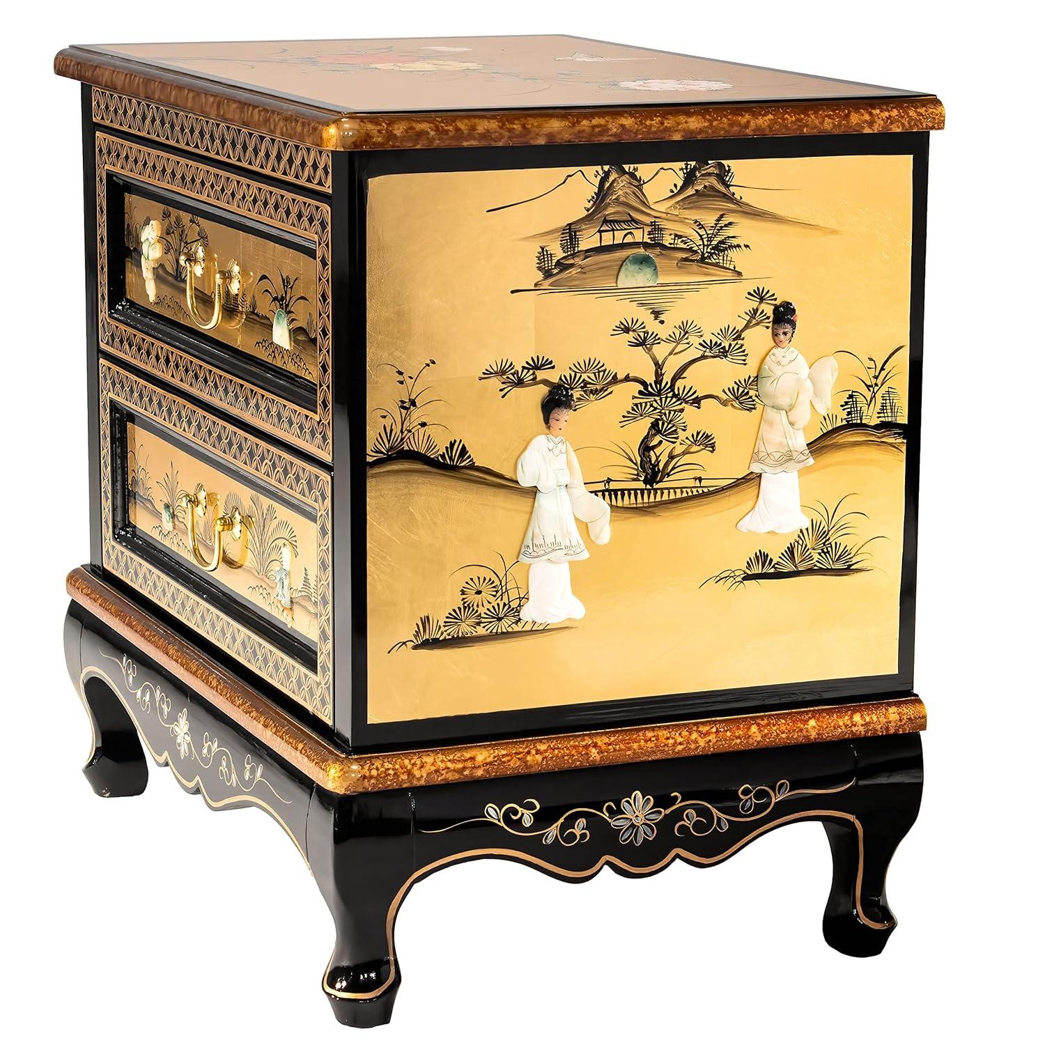 Bloomsbury Market Abigaelle Solid Wood Accent Chest