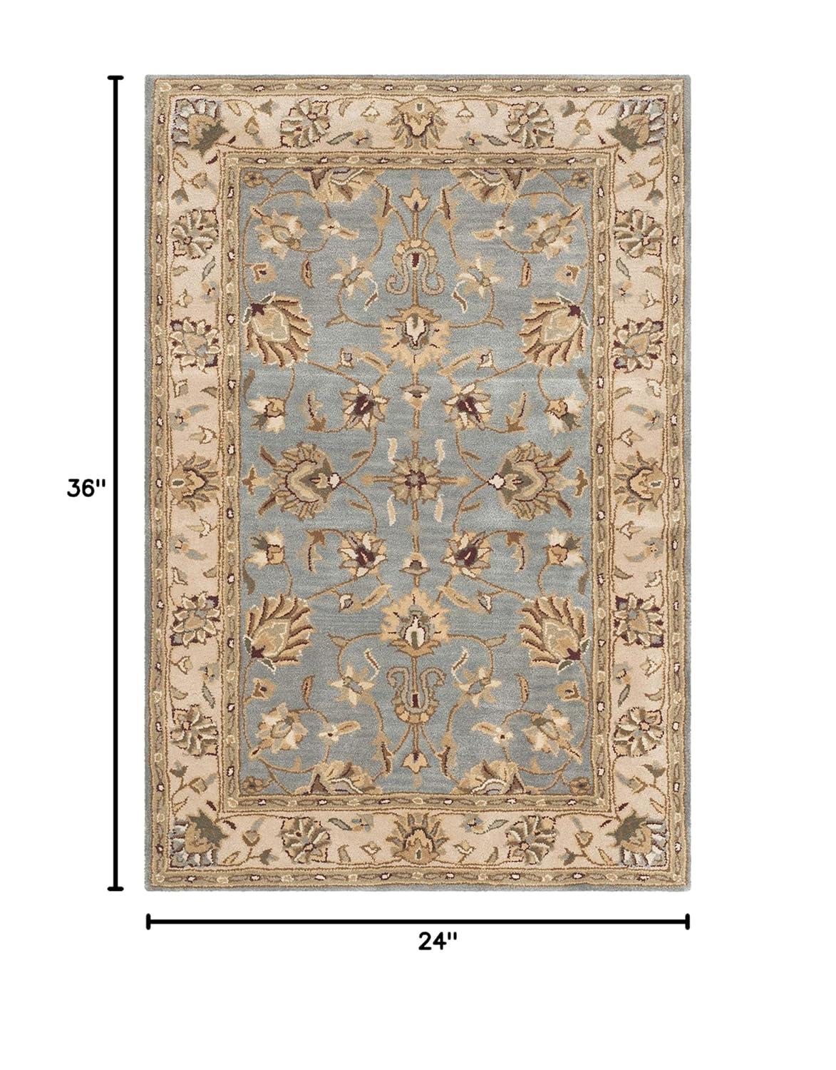 Royalty ROY343 Hand Tufted Area Rug - Blue/Beige - 6'x9' - Safavieh.