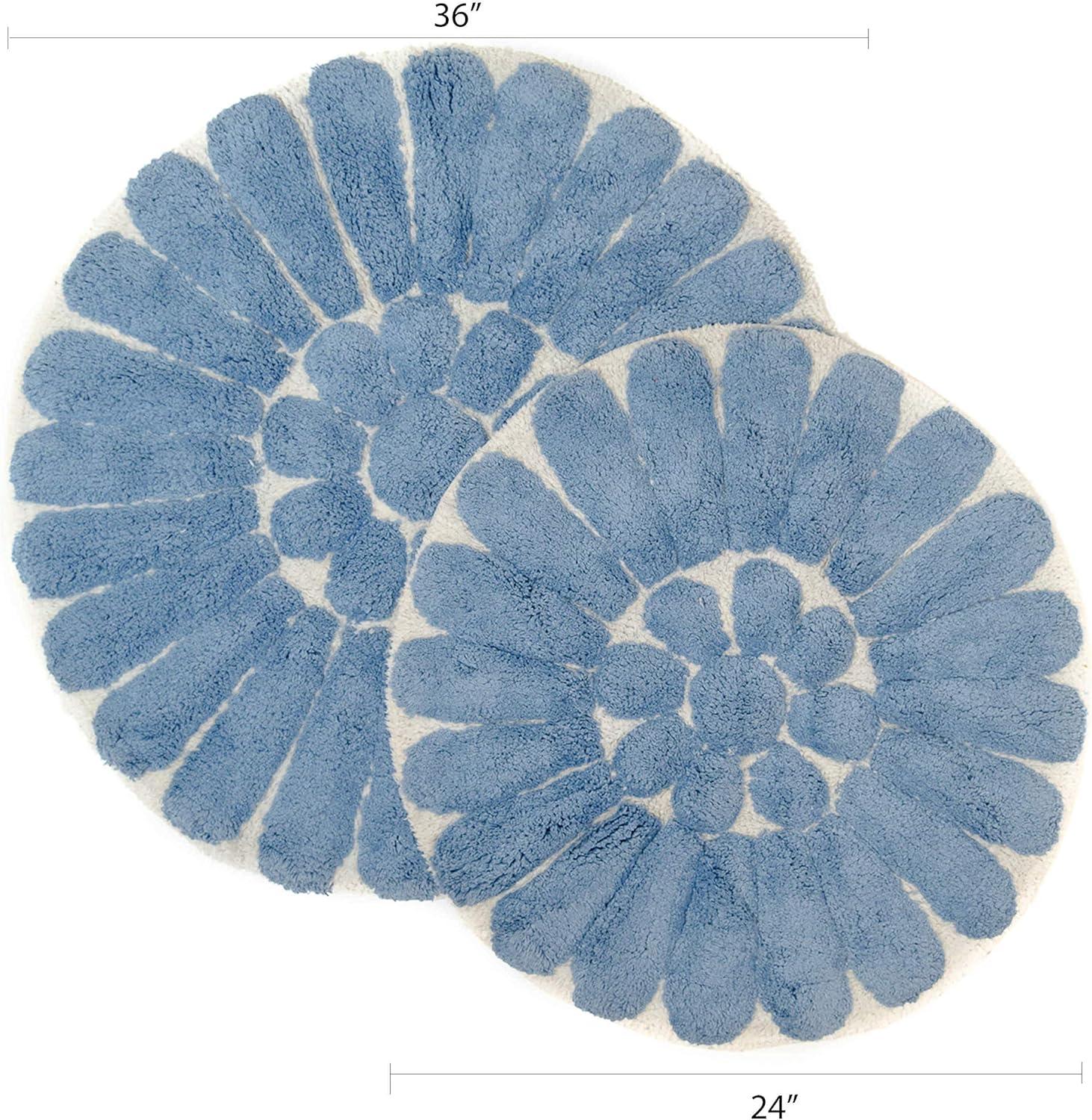 2pc Bursting Flower Bath Rug Set - Chesapeake Merchandising