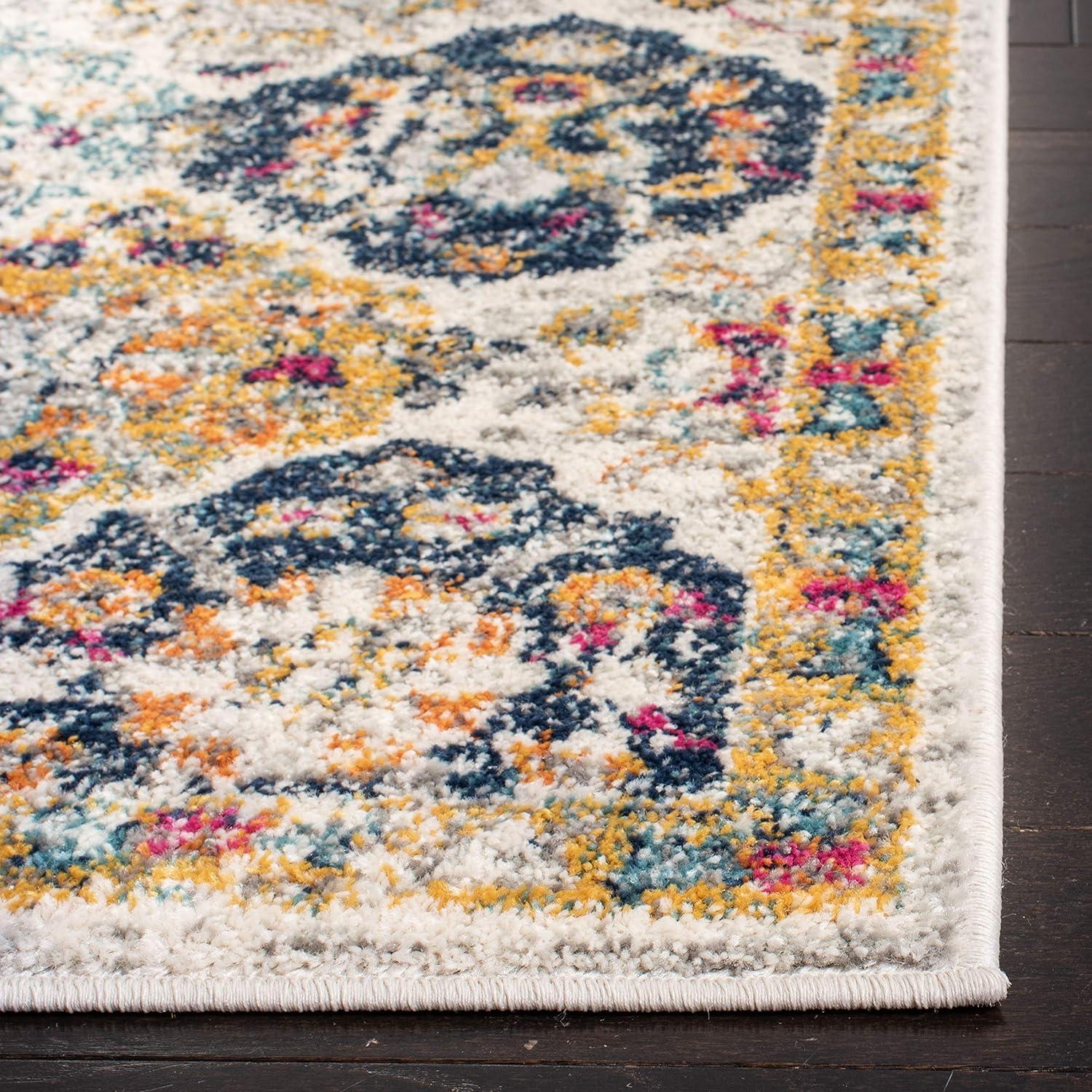 Madison MAD611 Power Loomed Indoor Area Rug - Cream/Multi - 10'x14' - Safavieh