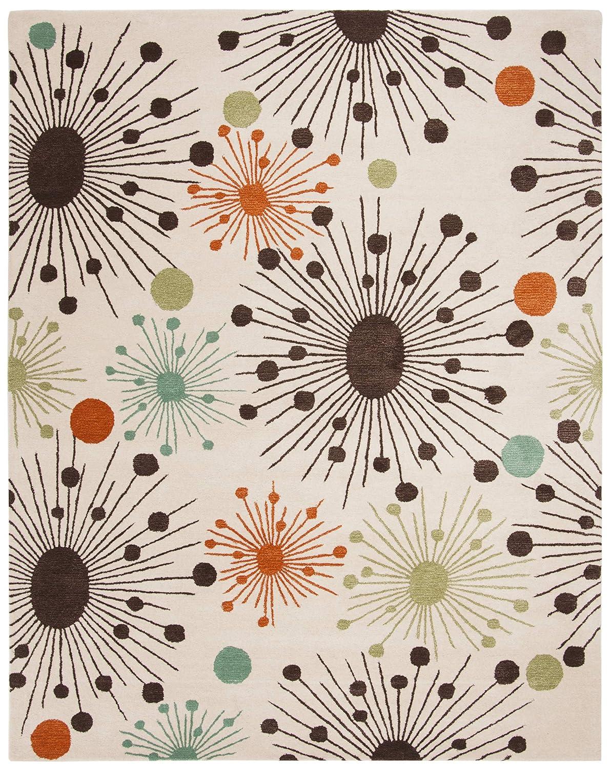 Soho SOH747 Hand Tufted Indoor Area Rug - Ivory/Multi - 8'3"x11' - Safavieh