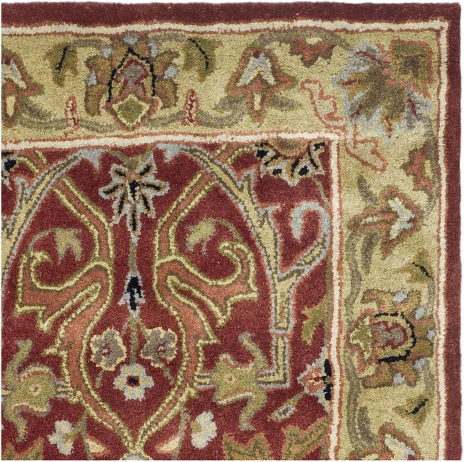 SAFAVIEH Heritage Oslo Traditional Wool Area Rug, Red/Gold, 8'3" x 11'