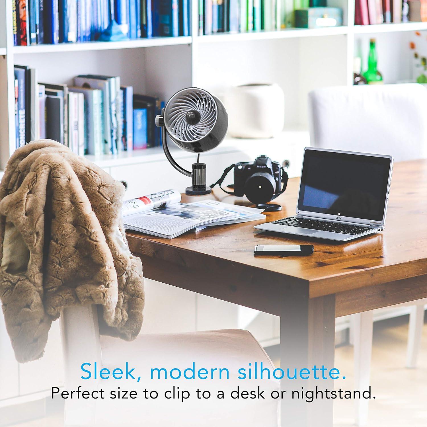 Vornado Vornado Pivot3C Compact Air Circulator Clip On Fan with Multi-Surface Mount