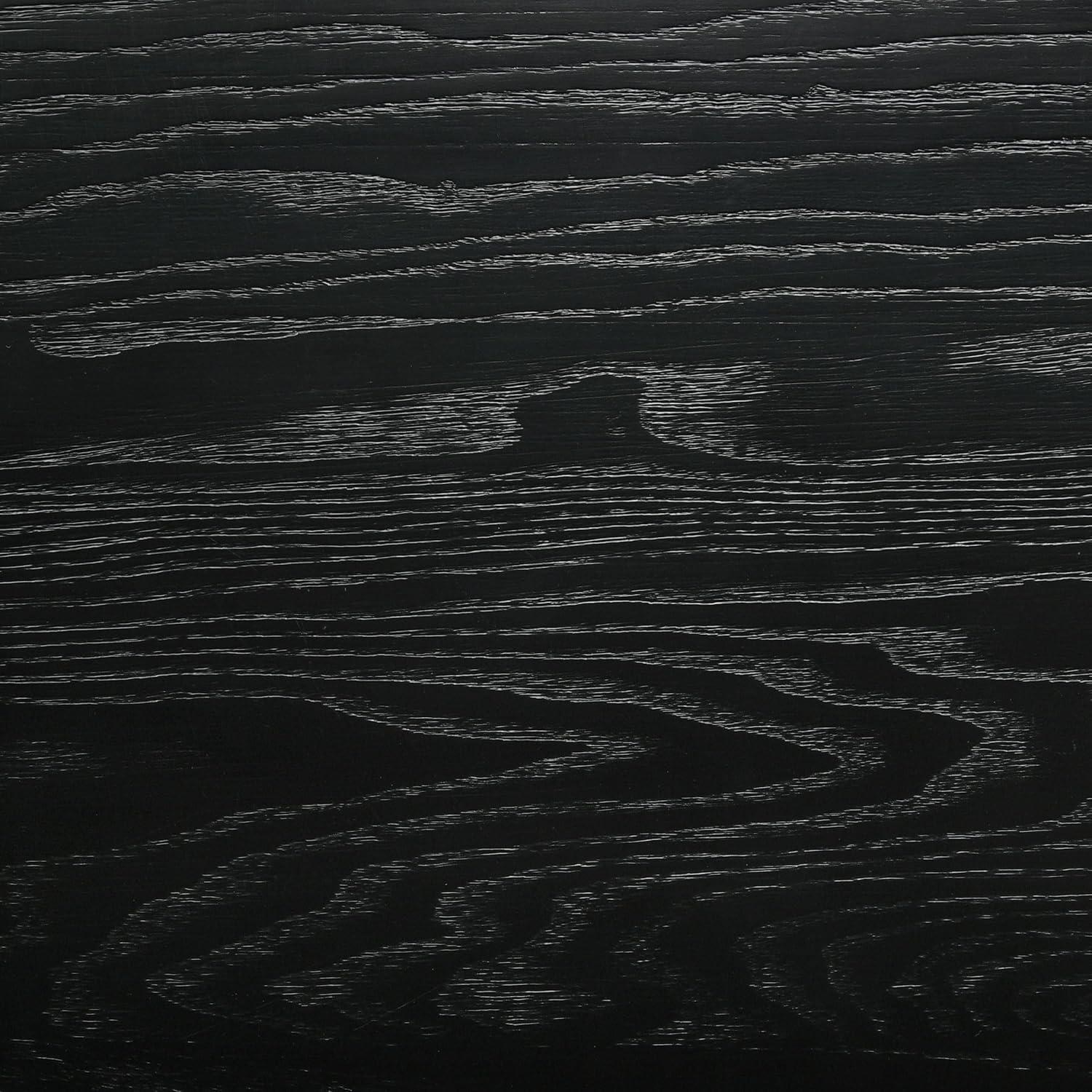 Coaster Arini Wood Queen Bed Woven Rattan Headboard Black and Natural