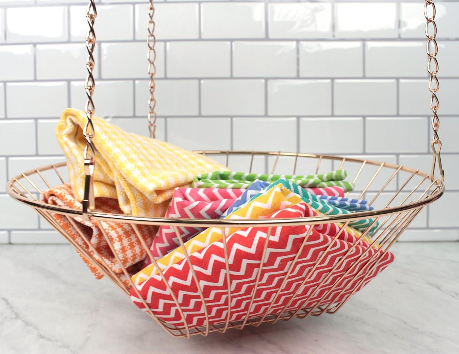 Wire Hanging Basket - Copper