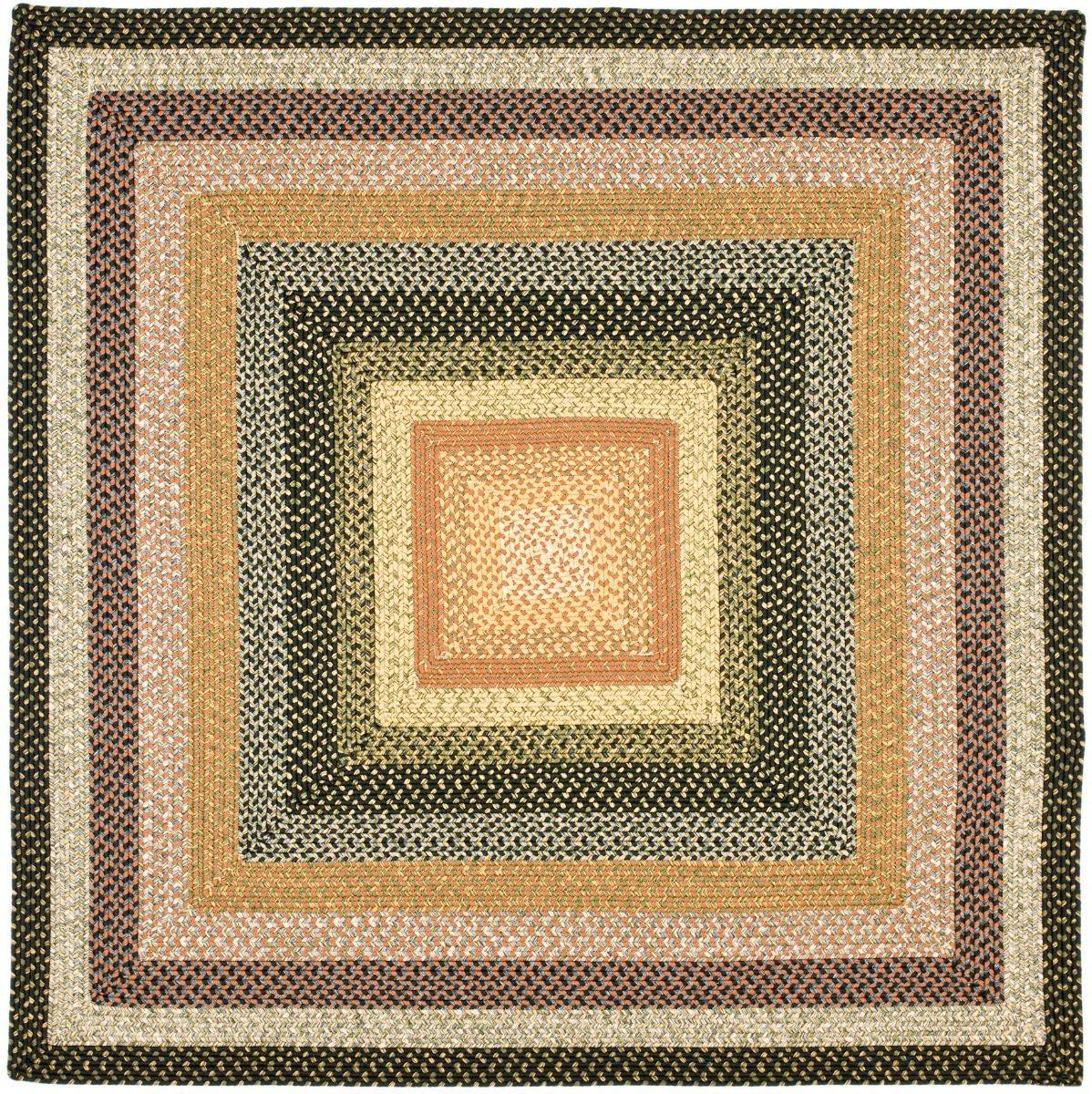 Braided BRD308 Hand Woven Area Rug - Multi - 9'x9' - Safavieh.