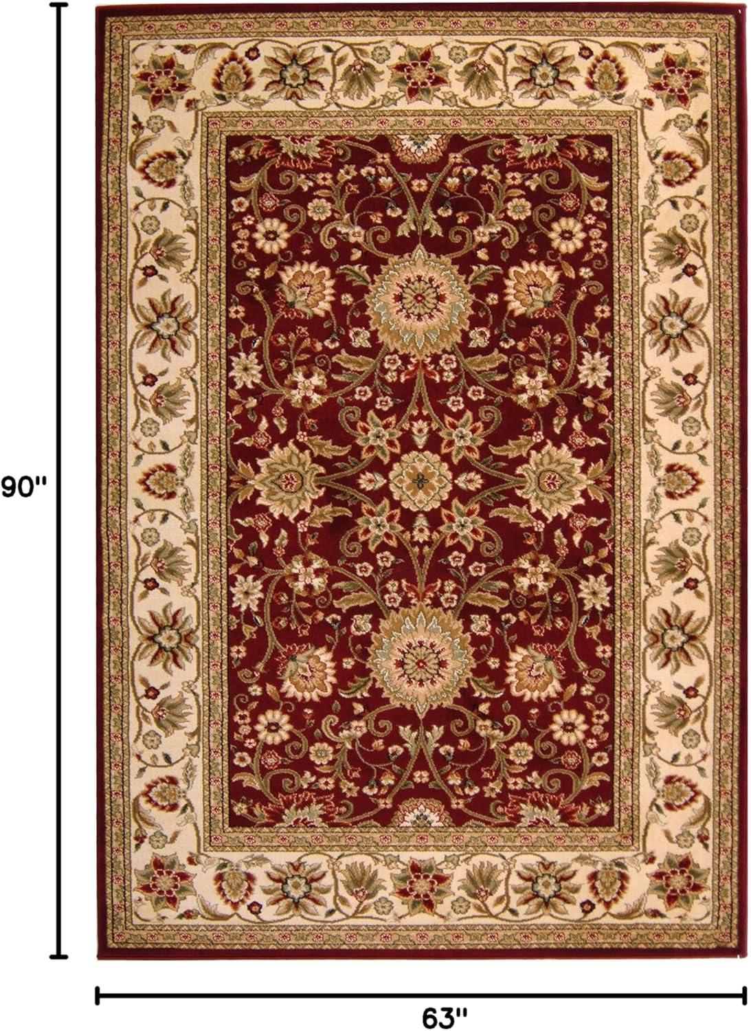 Lyndhurst LNH212 Power Loomed Area Rug - Red/Ivory - 5'3"x7'6" - Safavieh.
