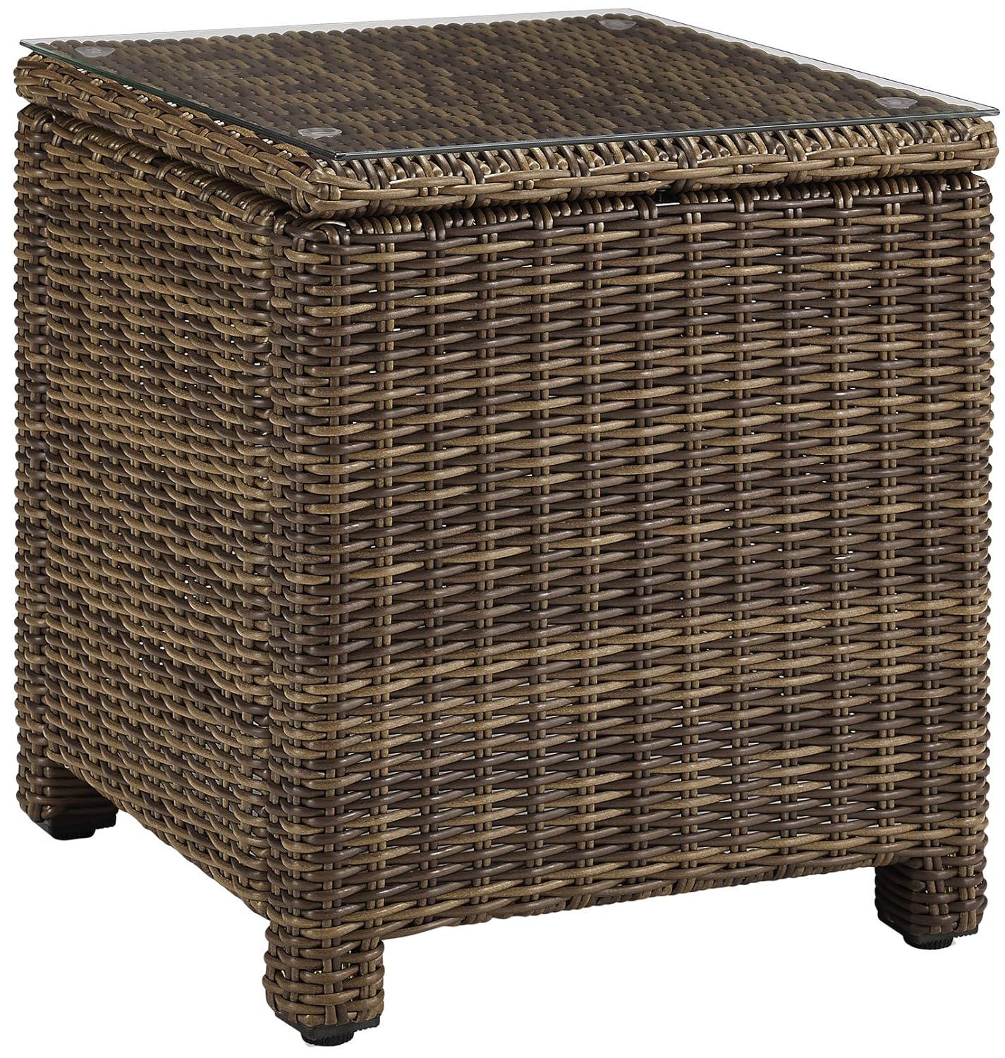 Bradenton Outdoor Wicker Rectangular Side Table - Crosley