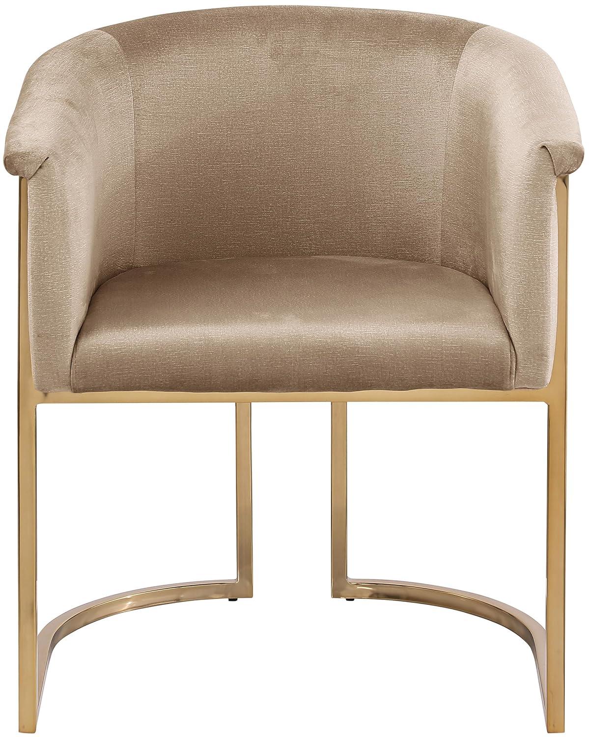 Meridian Furniture Tierra Beige Velvet Dining Chair