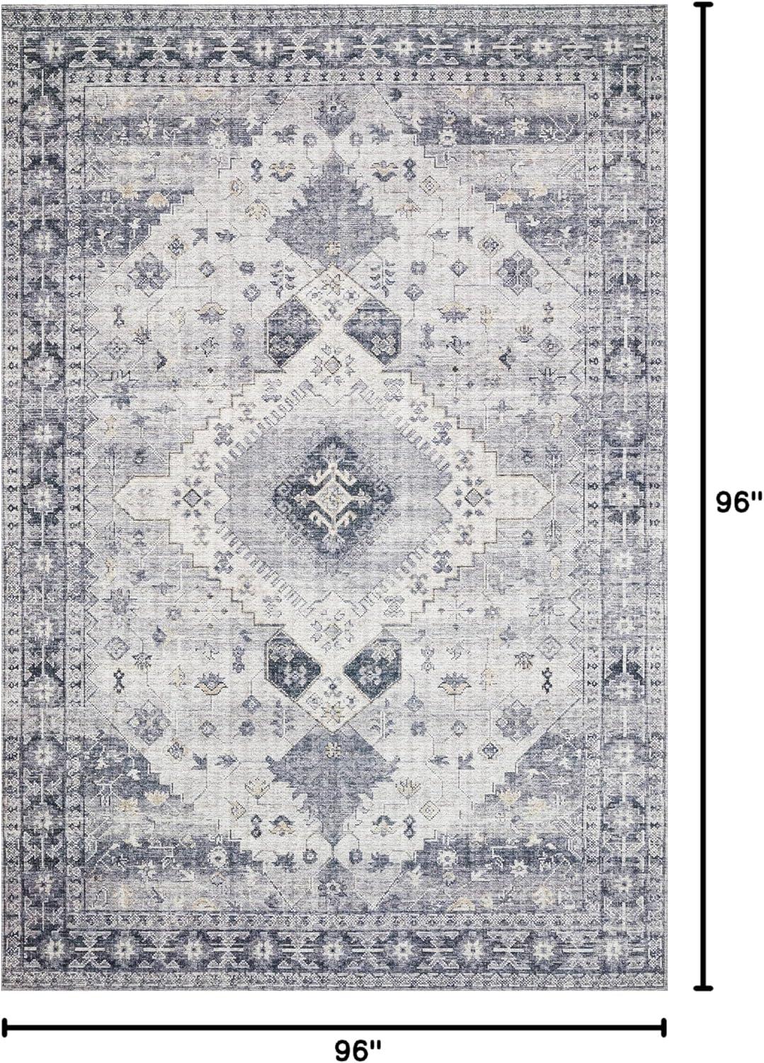 Loloi Skye Silver / Grey 8'-0" x 8'-0" Round Area Rug