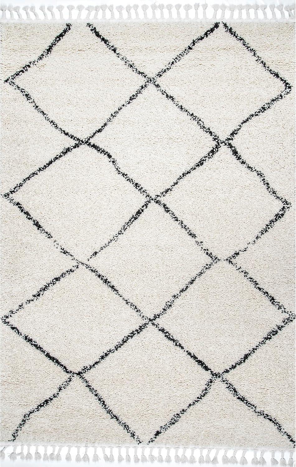 Nuloom Jessie Moroccan Lattice Tassel Indoor Area Rug