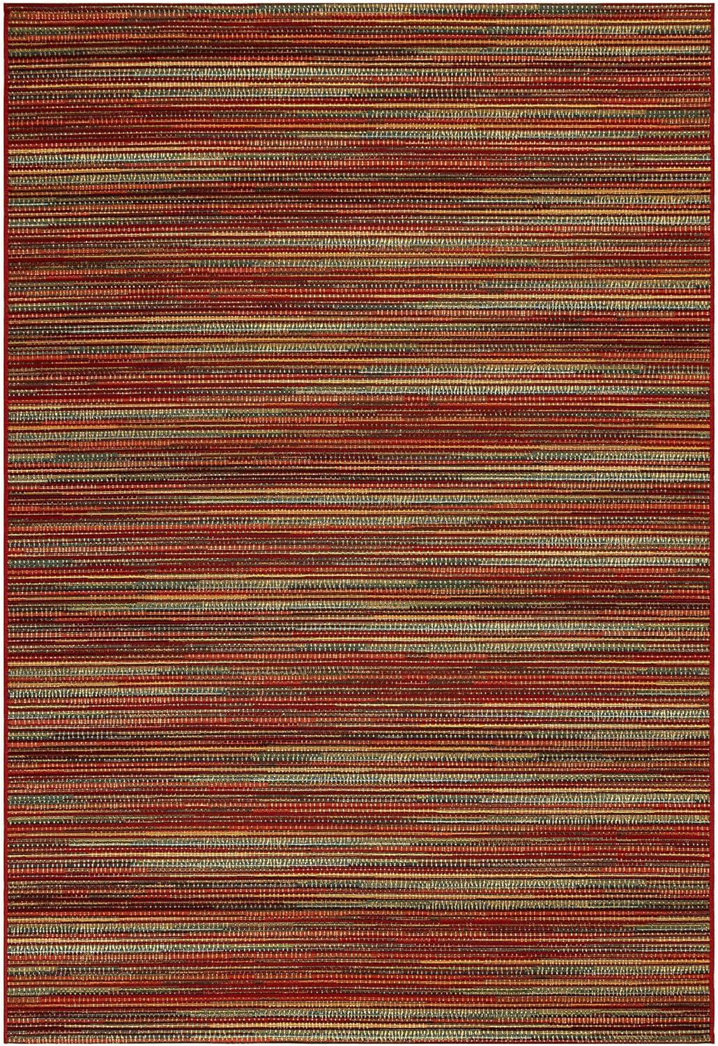 Liora Manne Marina Stripes Indoor/Outdoor Rug Saffron 3'3" x 4'11"