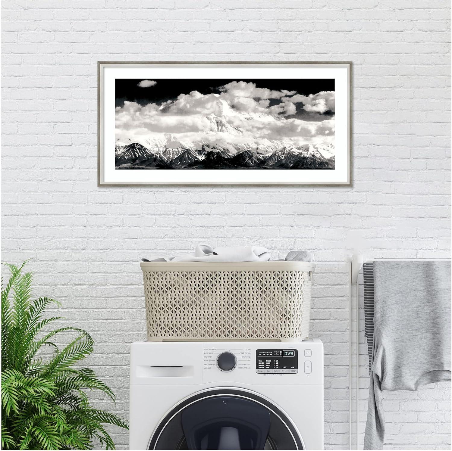 Amanti Art Dsw01252 19-5/8" X 39" "Mount Mckinley Range, Clouds, Denali National Park,