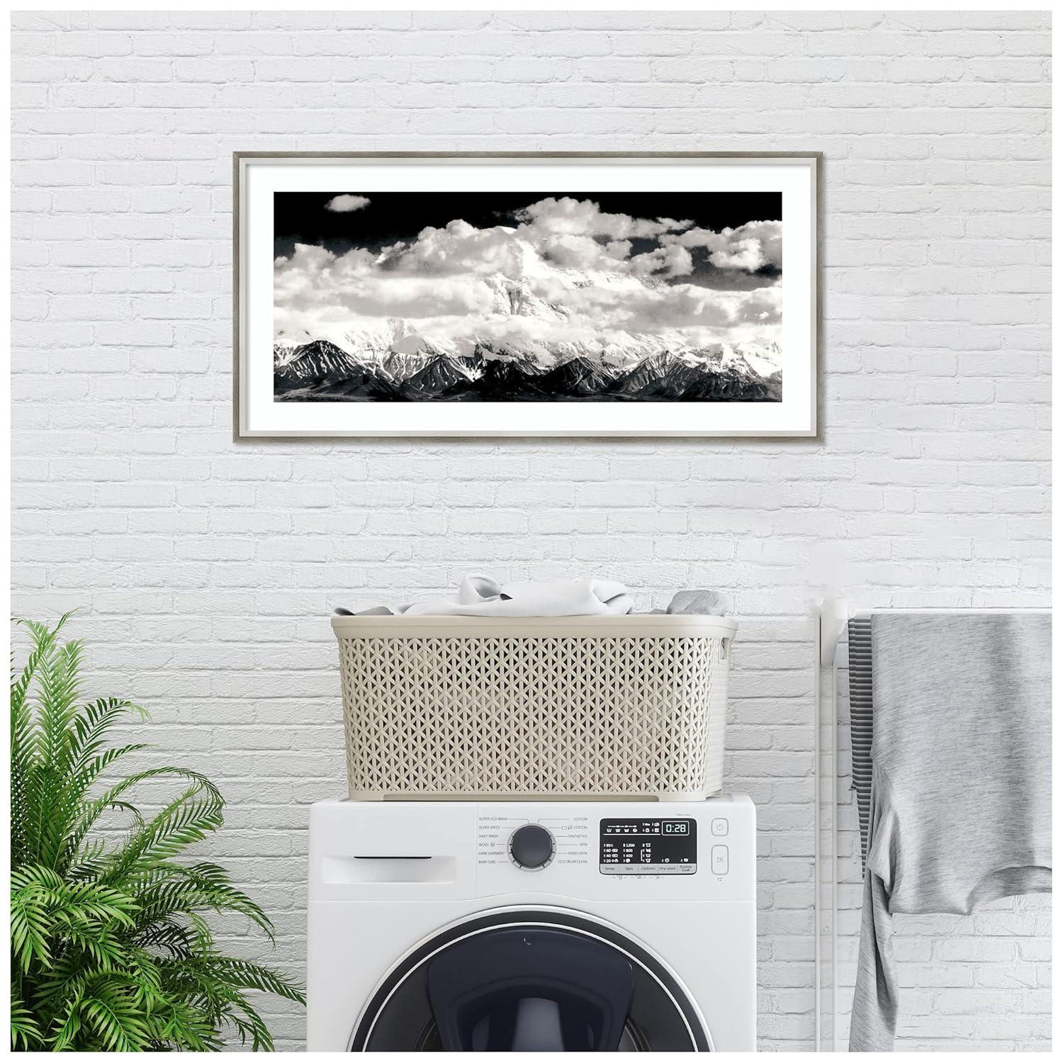 Amanti Art Dsw01252 19-5/8" X 39" "Mount Mckinley Range, Clouds, Denali National Park,