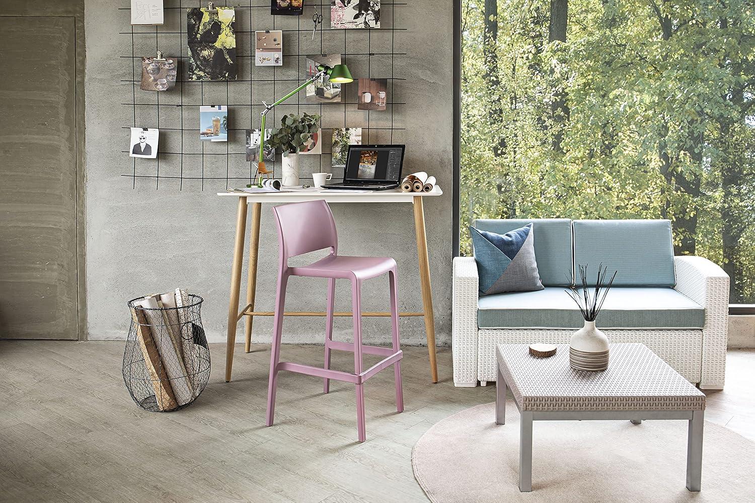 2pc Sensilla Stackable Counter Stools - Gray - Lagoon