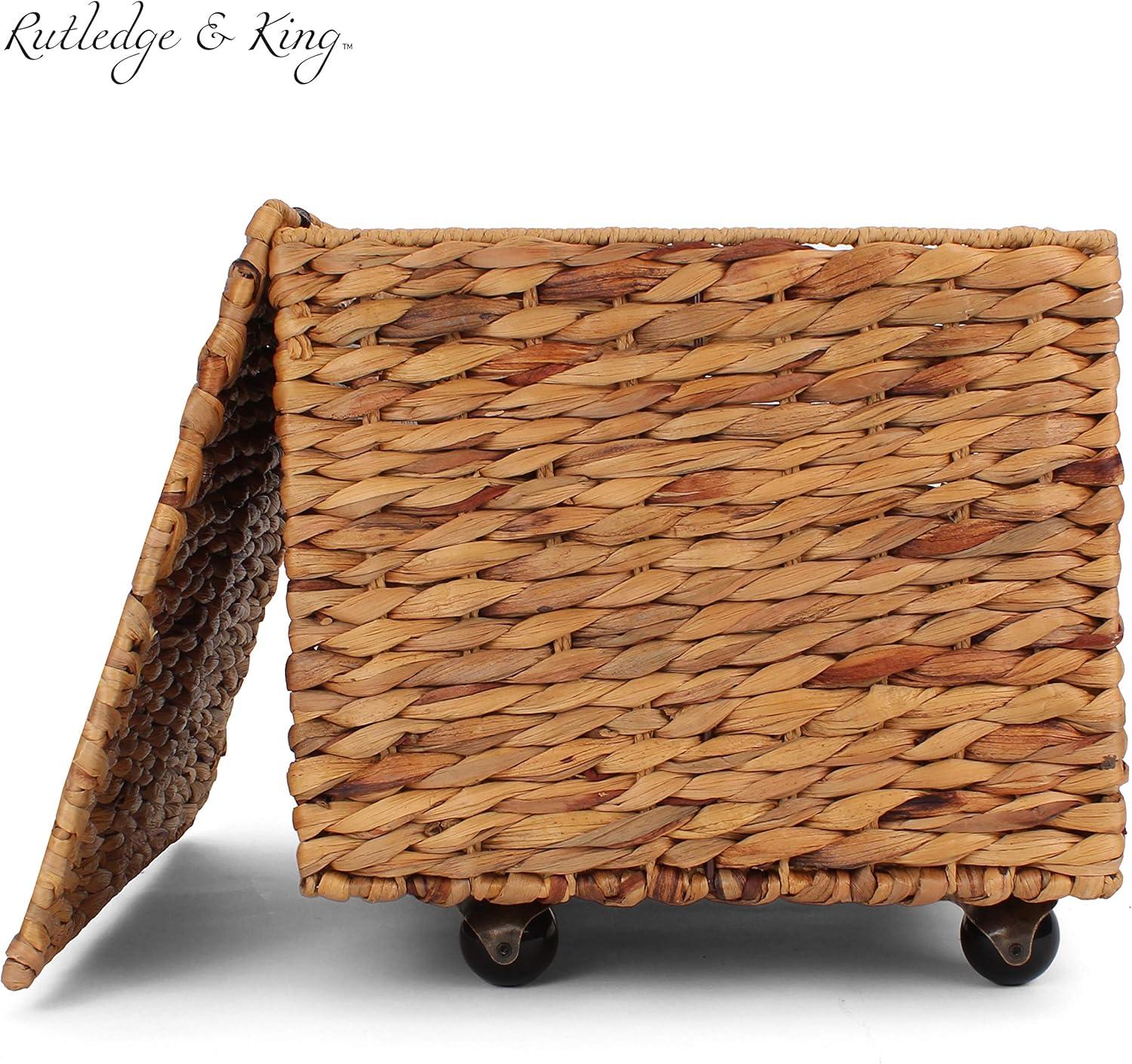 Seagrass Rolling File Cabinet Natural - Letter
