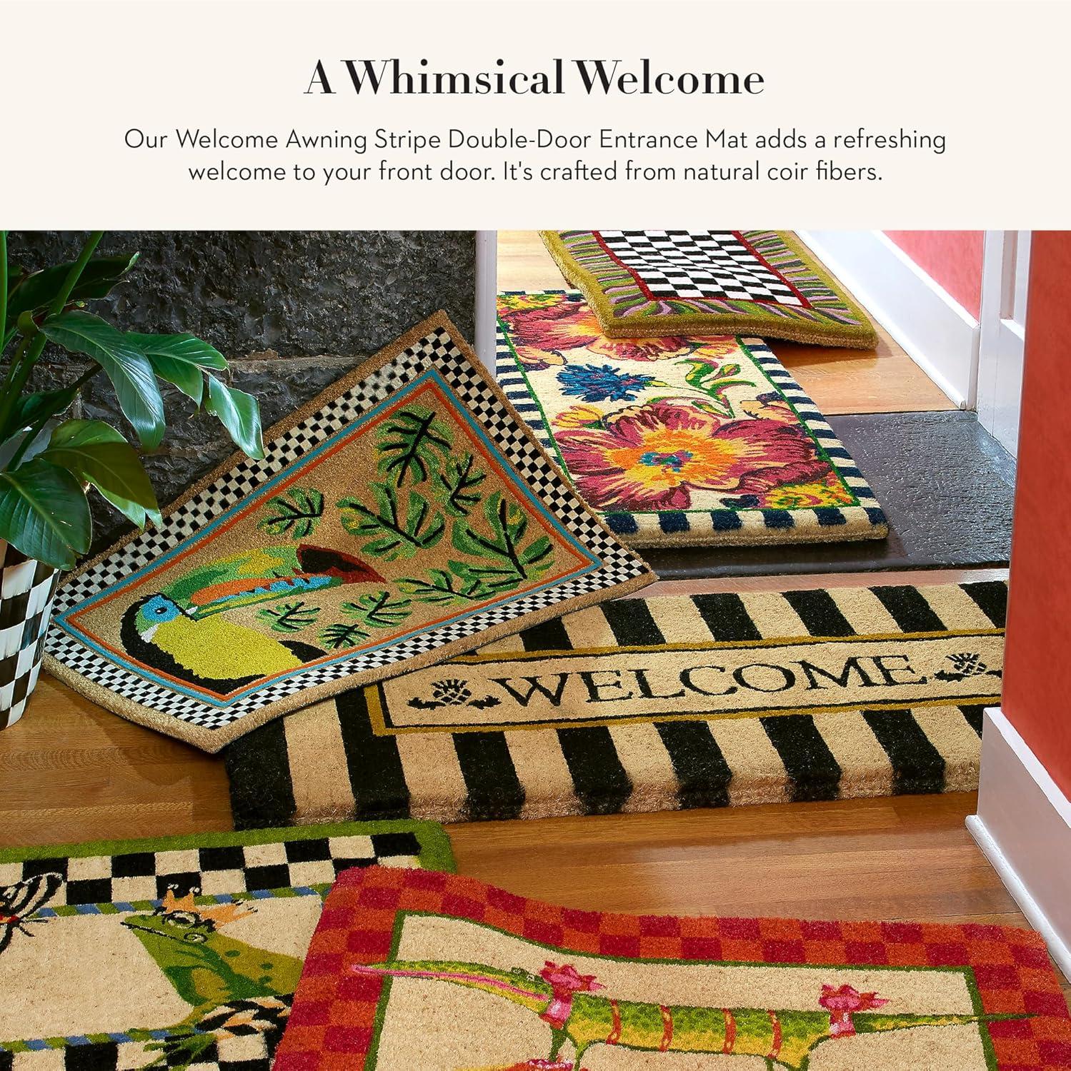 MacKenzie-Childs Flower Market Double Door Entrance Mat