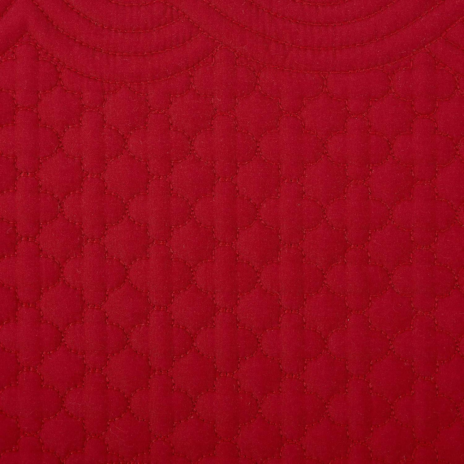 DII Cranberry Quilted Farmhouse Table Runner