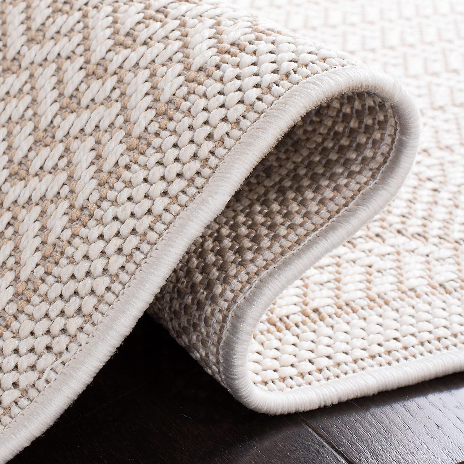 Bermuda BMU811 Power Loomed Indoor/Outdoor Area Rug - Cream/Beige - 3'x5' - Safavieh..