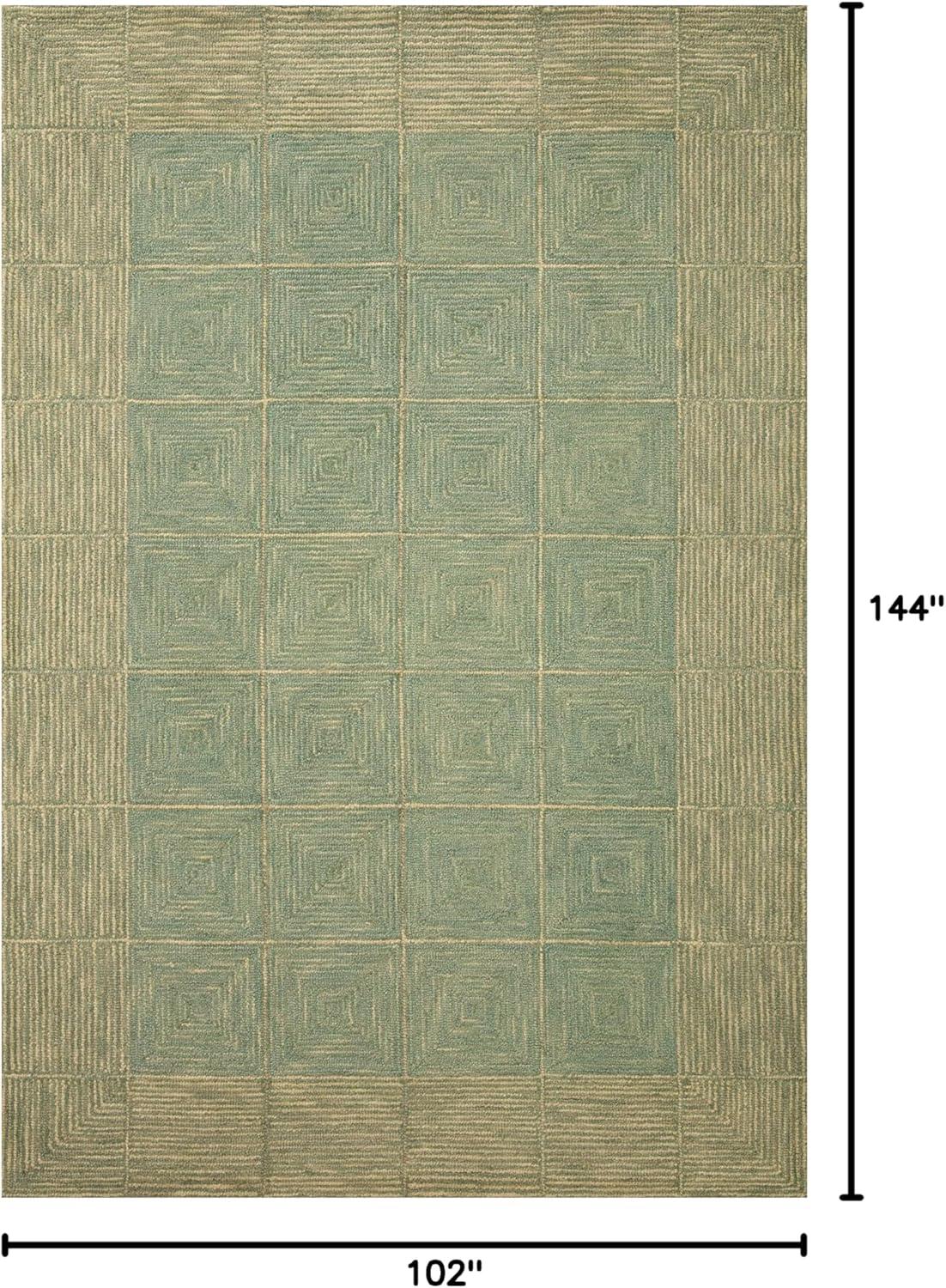 Chris Loves Julia x Loloi Francis Collection FRA-02 Green / Natural, ContemporaryArea Rug