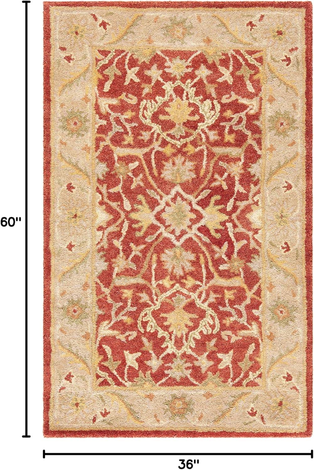 Antiquity AT14 Hand Tufted Indoor Accent Rug - Rust - 3'x5' - Safavieh