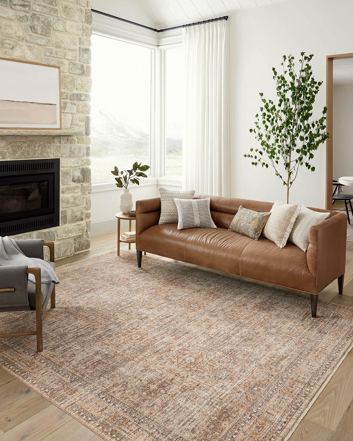 Angela Rose x Loloi Blake Oatmeal / Spice Area Rug