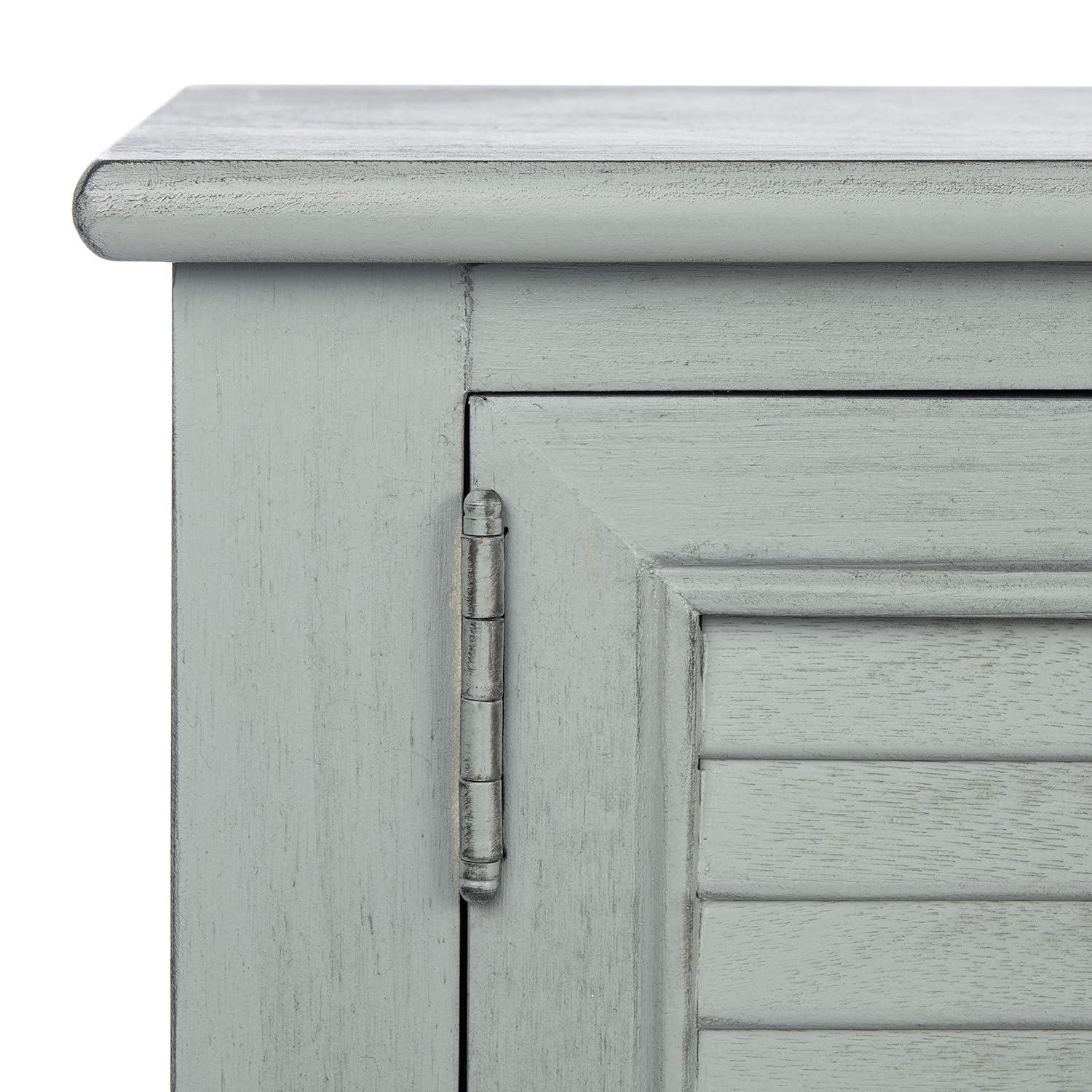 Tate 2 Drawer 2 Door Console Table - Distressed Grey - Safavieh