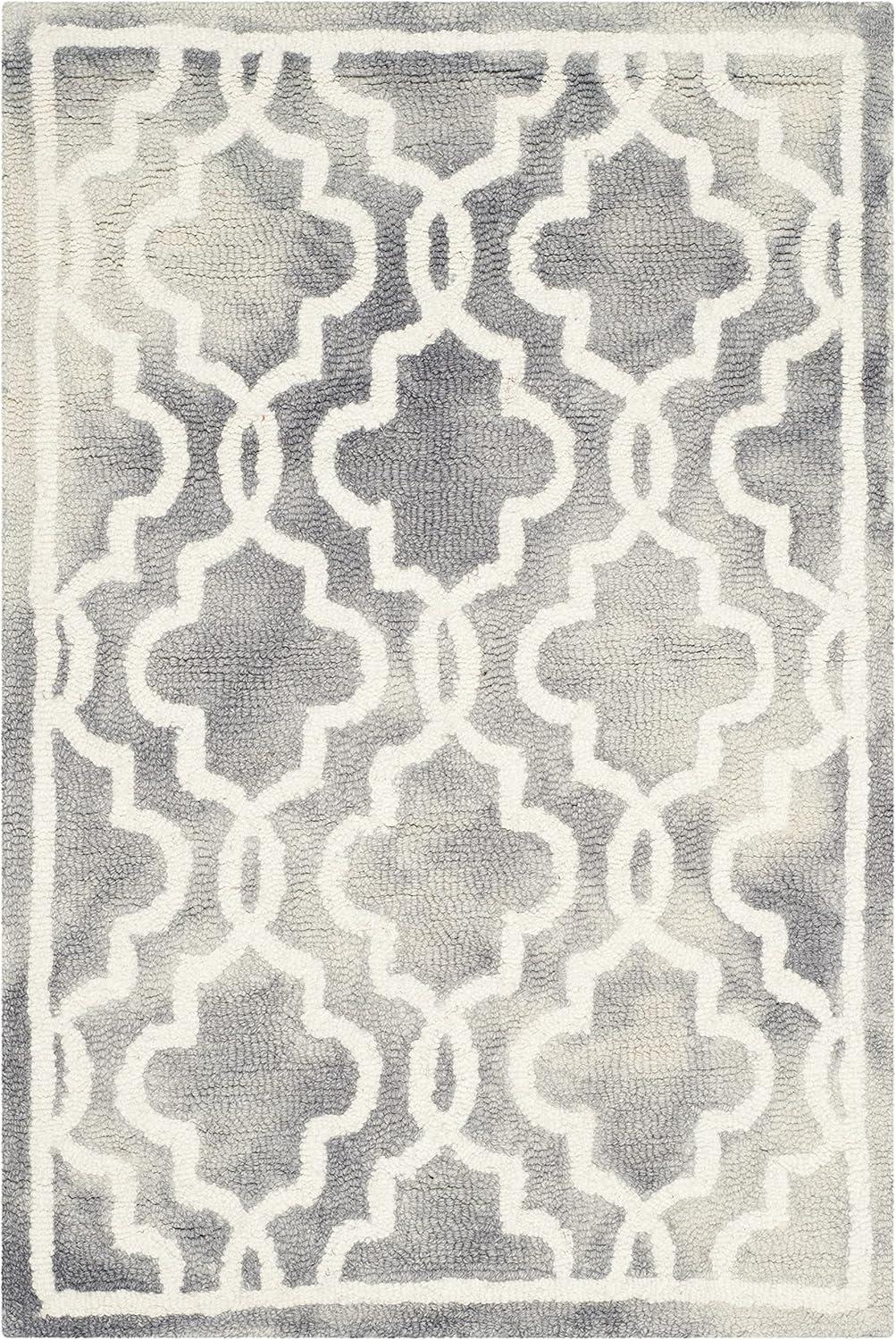 Dip Dye DDY539 Hand Tufted Accent Rug - Grey/Ivory - 2'x3' - Safavieh.