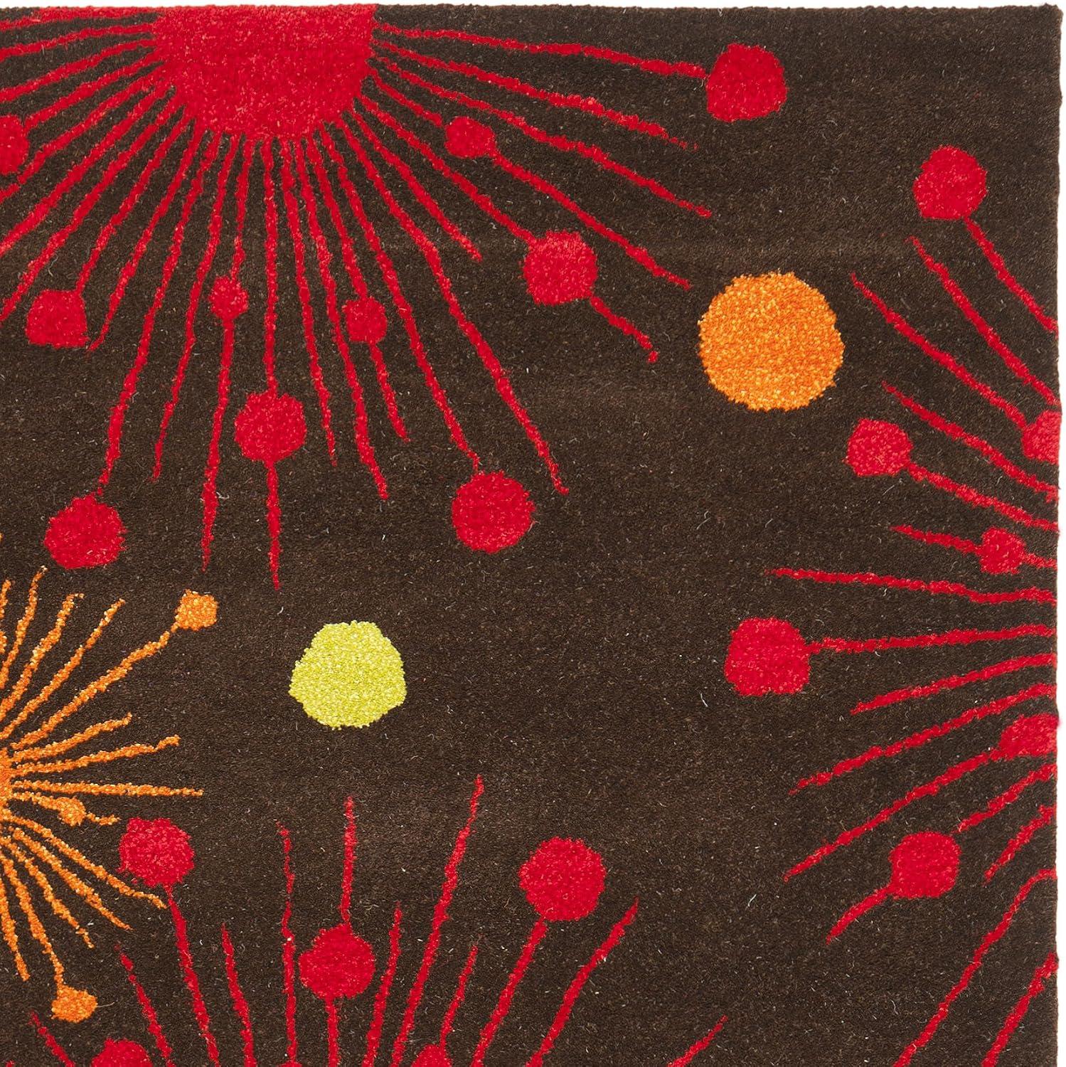 Amier Hand Tufted Wool And Viscose Floral Rug