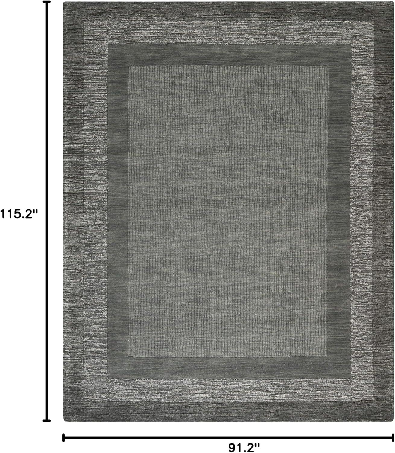Impressions IM821 Hand Loomed Area Rug - Charcoal/Blue - 7'6"x9'6" - Safavieh