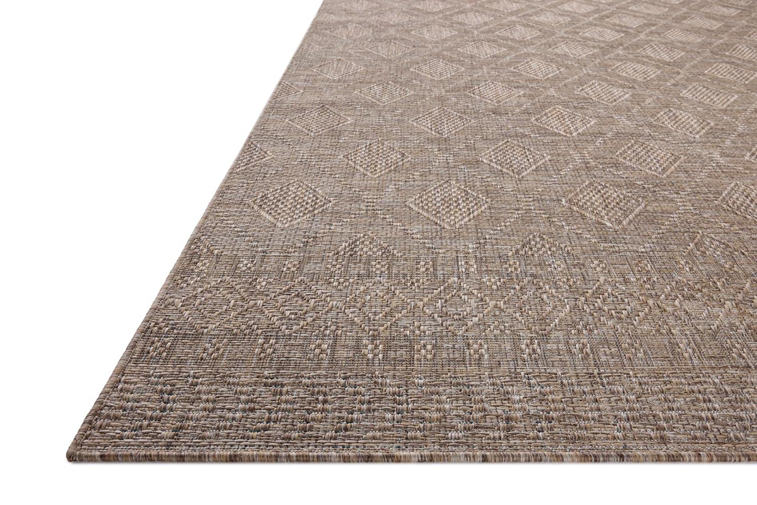 Topanga II Indoor / Outdoor Rug by Amber Lewis x Loloi - Natural and Mist / 7'10" x 10'
