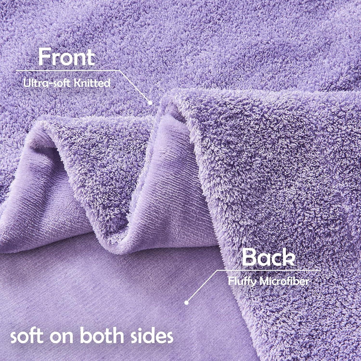 PAVILIA Soft Waffle Blanket Throw for Sofa Bed, Lightweight Plush Warm Blanket for Couch , Lavender Purple/Throw - 50x60