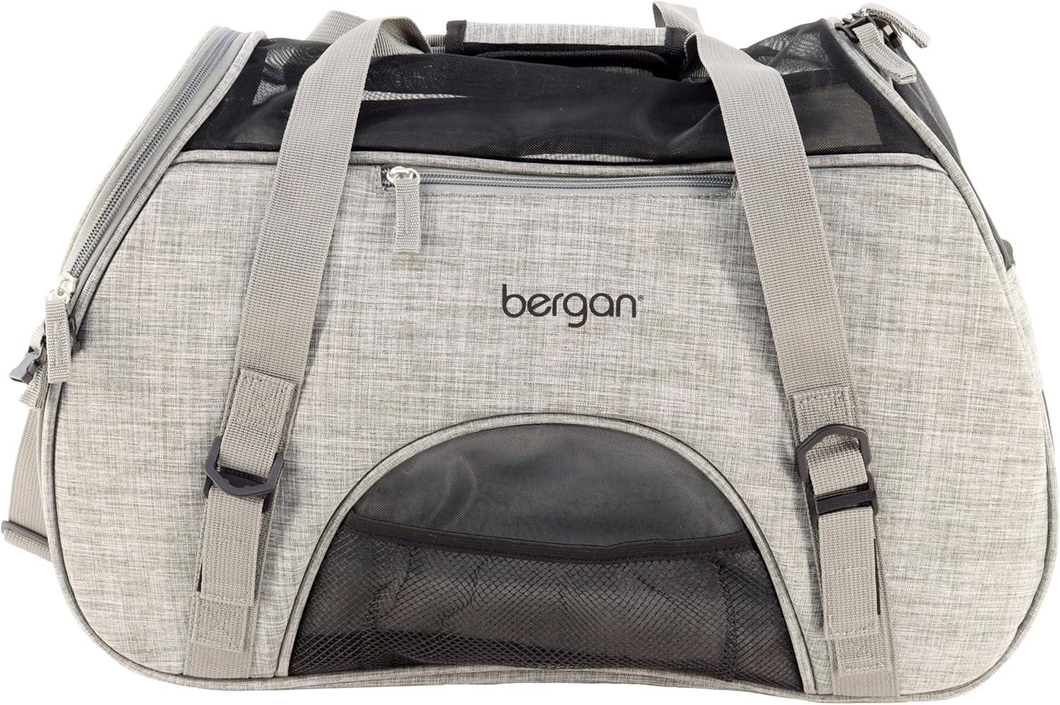 Coastal Pet Bergan Comfort Carrier - Heather Grey Large (19 x 10 x 13 Inches)