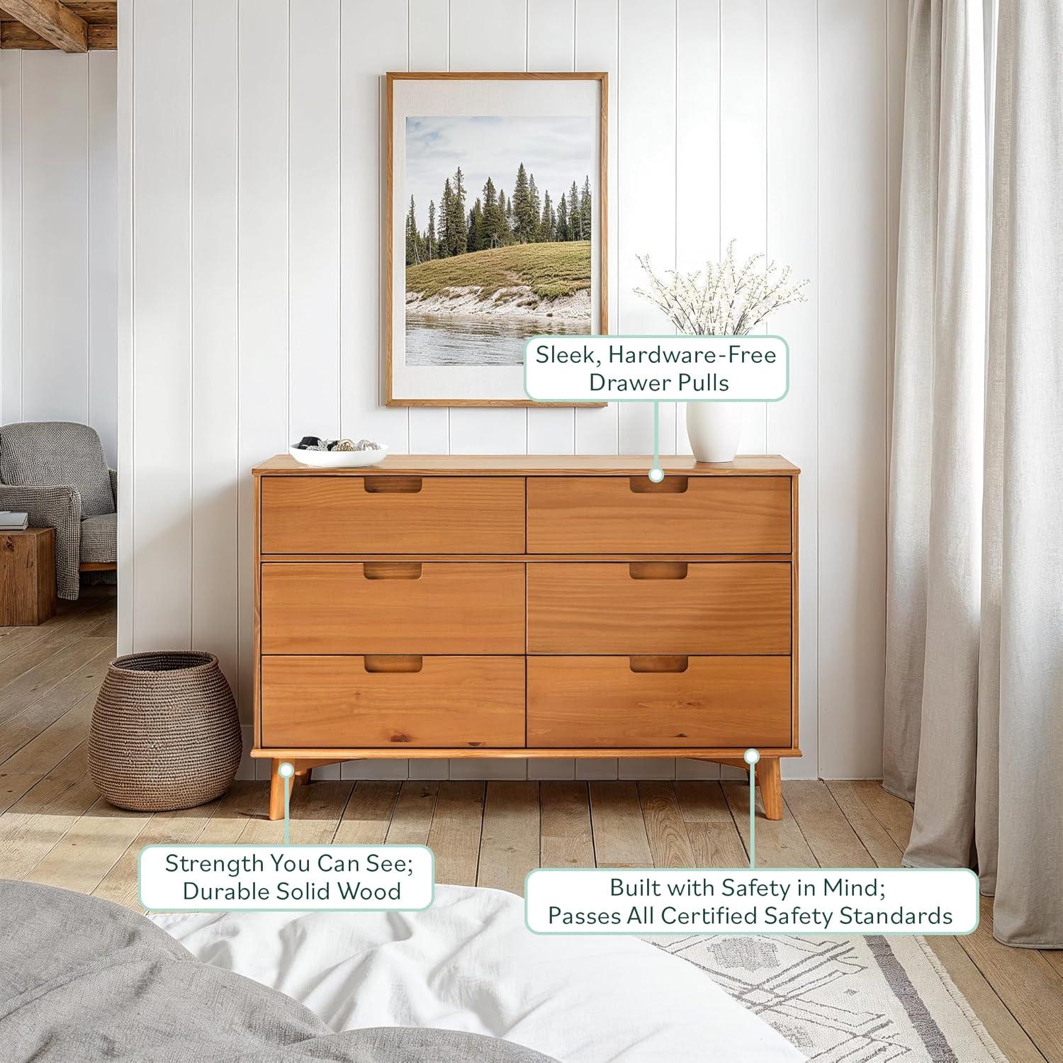 Mercury Row® Yarber 6 Drawer Solid Wood Double Dresser