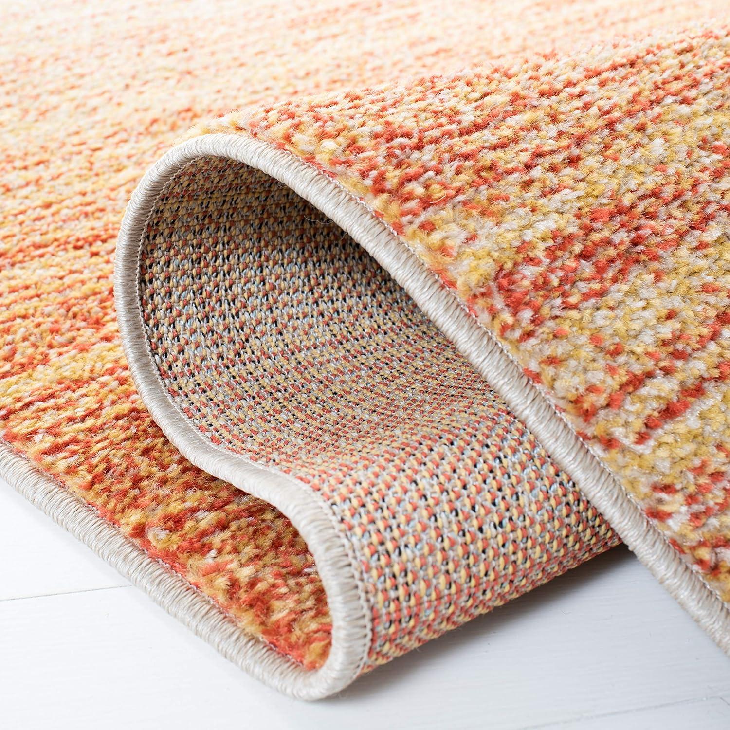 Adirondack ADR142 Machine Made Indoor Area Rug - Orange/Red - 5'-1"x7'-6" - Safavieh