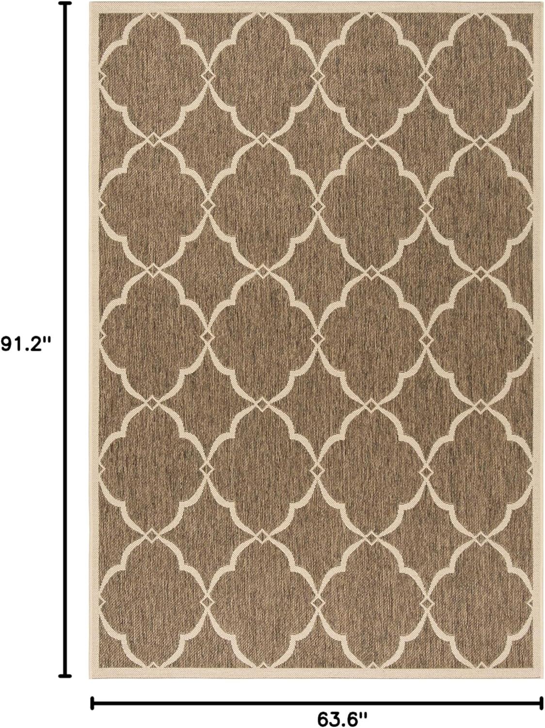 SAFAVIEH Beach House Nick Indoor/Outdoor Area Rug Beige/Cream, 5'3" x 7'6"