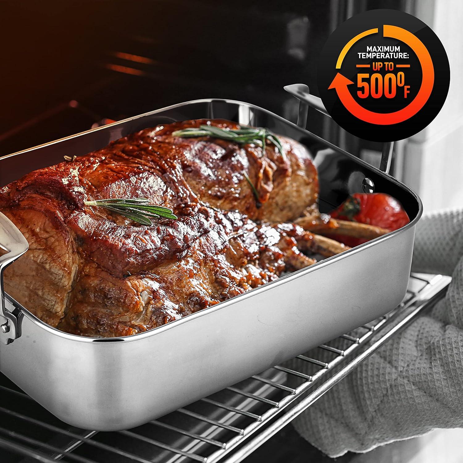 NutriChef Stainless Steel Roasting Pan