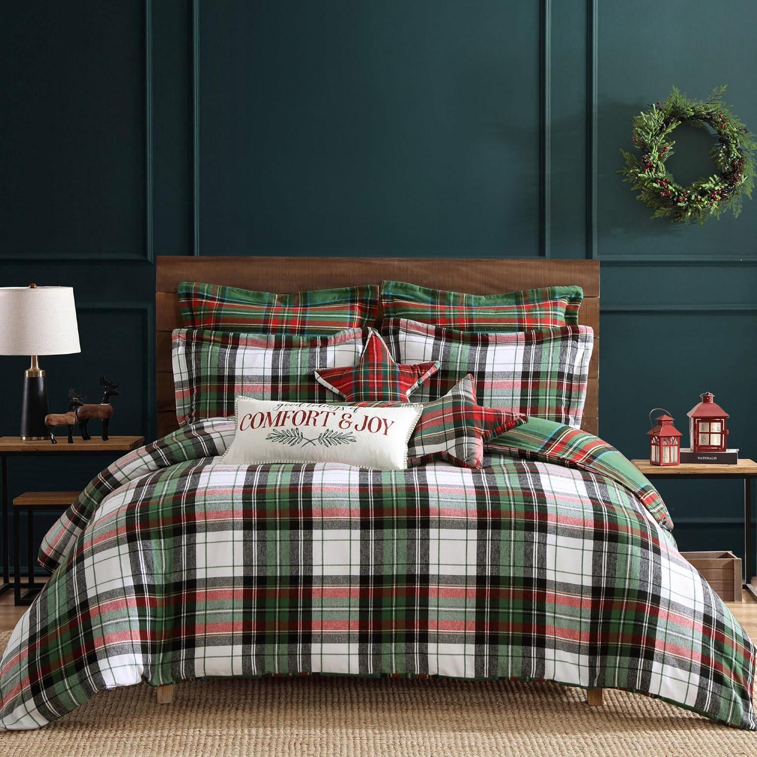 Spencer Plaid Green Euro Sham Set of 2 - Levtex Home