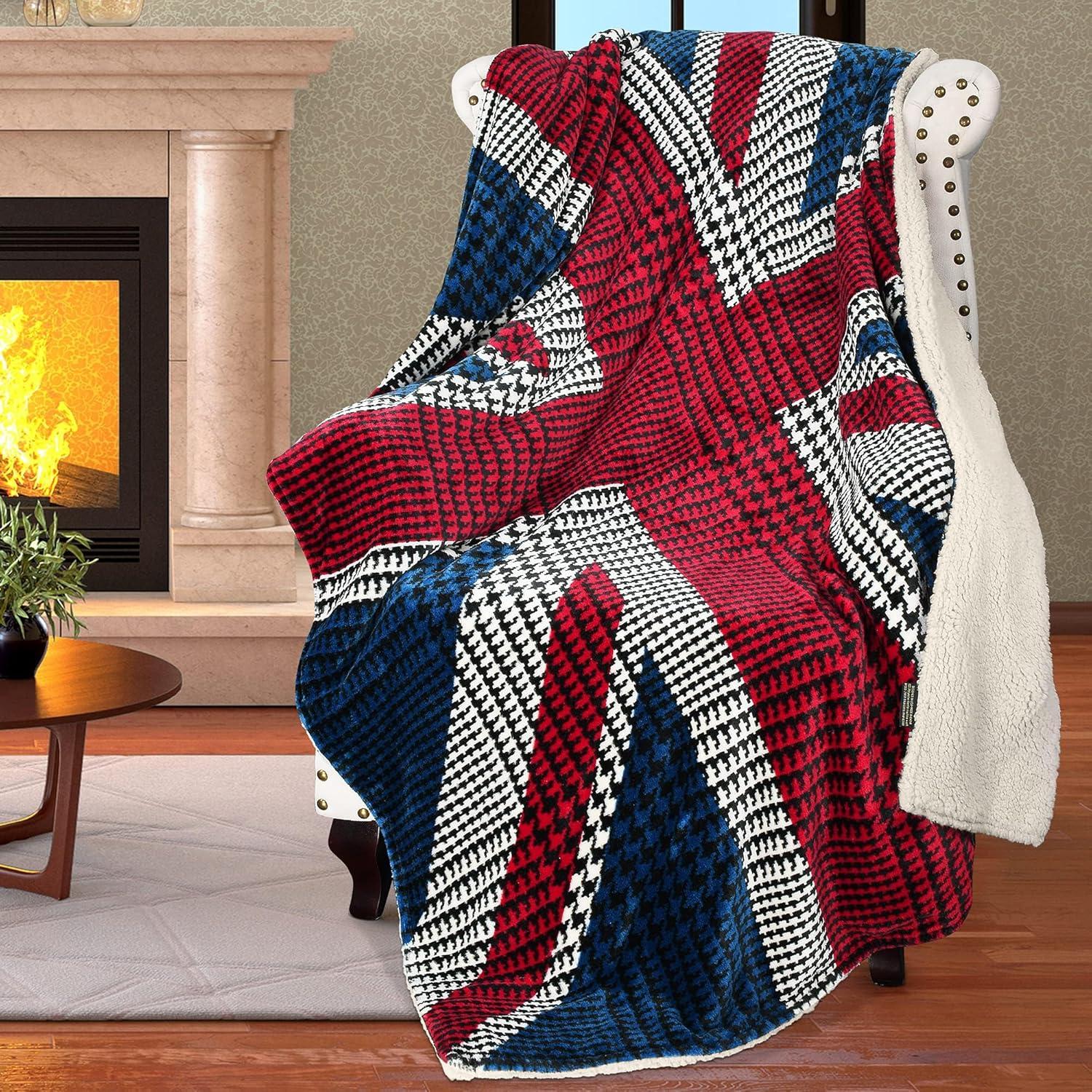 Catalonia Catalonia American National Flag Throw Blanket, 50x60 inches