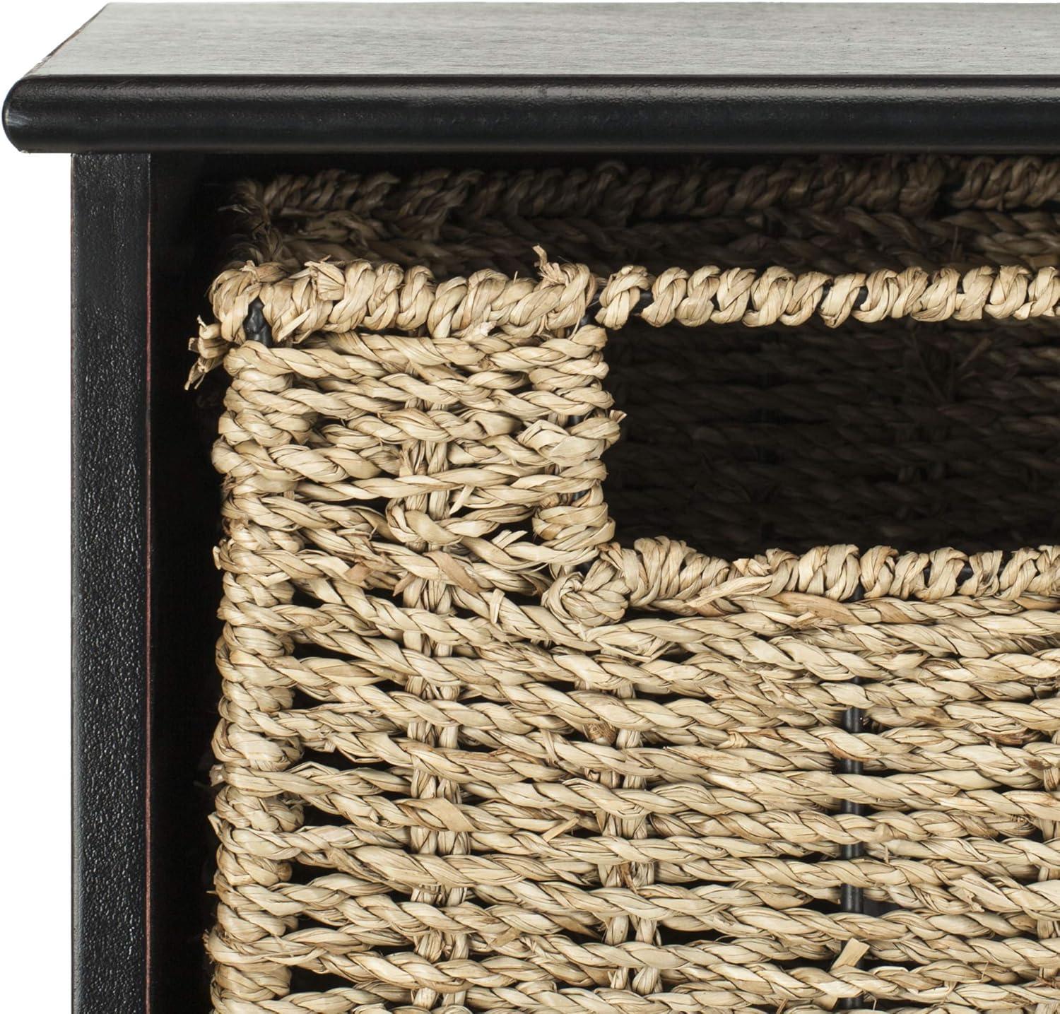 Finley Hanging 3 Basket Wall Rack - Black - Safavieh