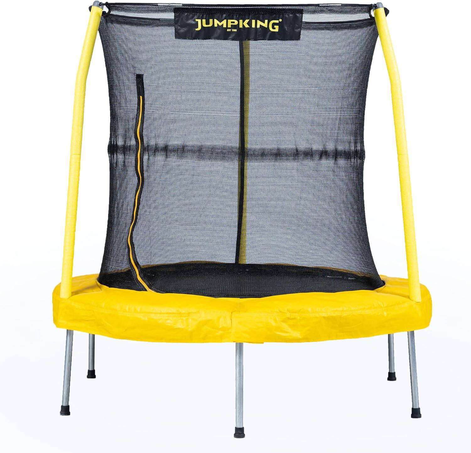 JumpKing 55-inch Yellow and Black Toddler Trampoline with Safety Net