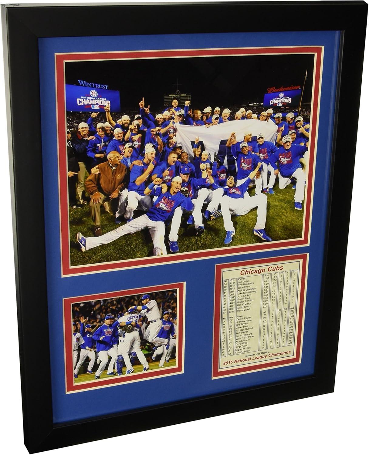 Chicago Cubs 2016 NLCS Champions Framed Photo Collage 11" x 14"