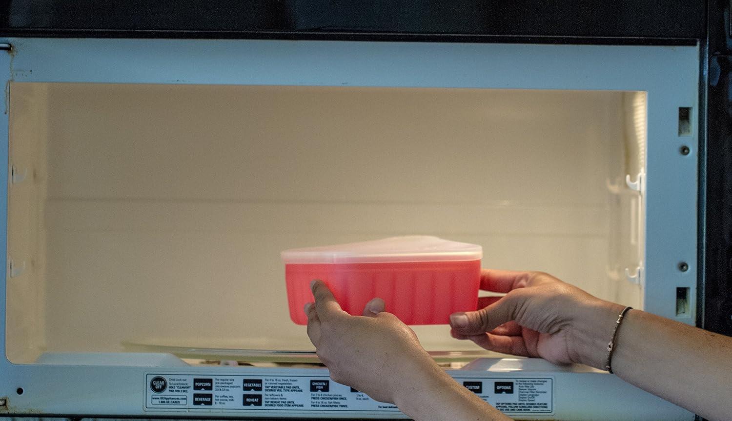 Honeysuckle Glass Food Storage Bowl with Silicone Sleeve