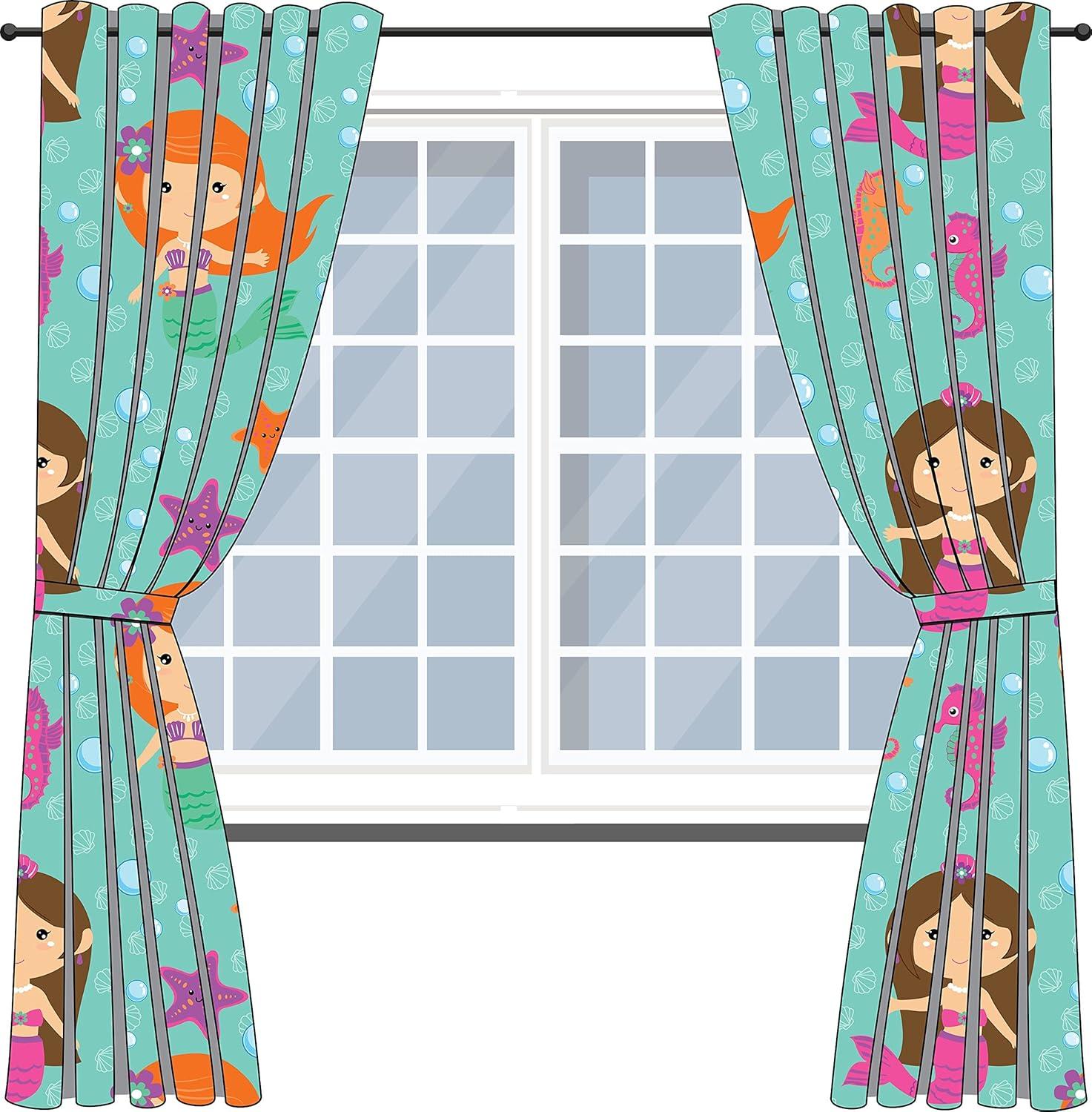 Everyday Kids Mermaid Undersea Adventure Drapes