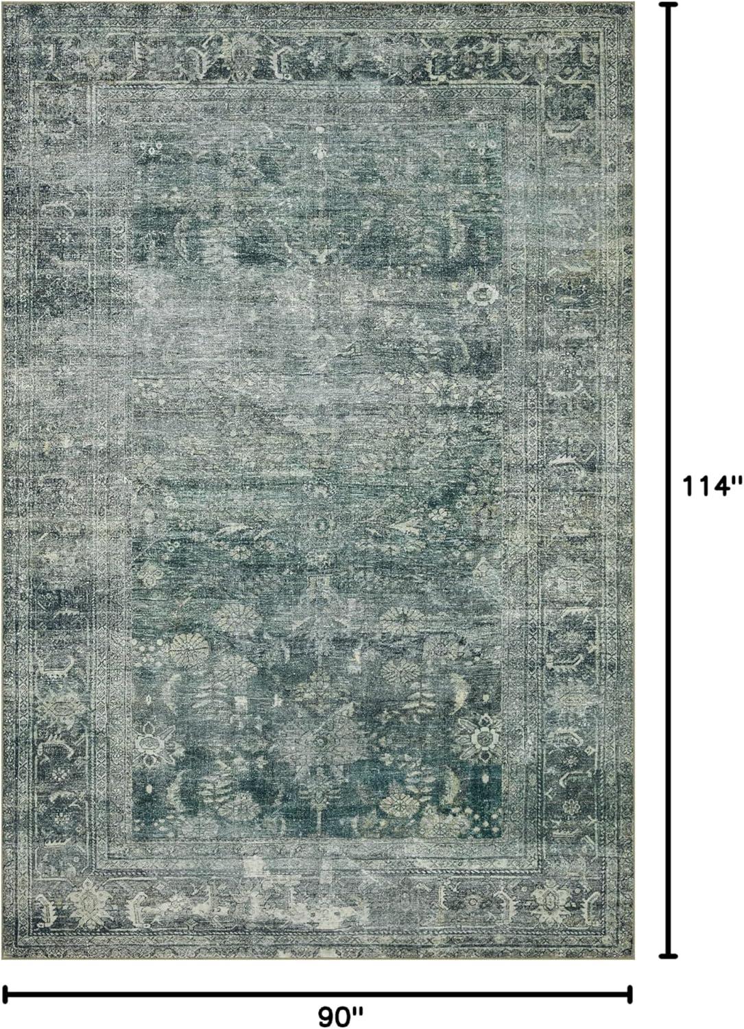 Magnolia Home By Joanna Gaines X Loloi Banks Machine Washable Blue / Lagoon Area Rug